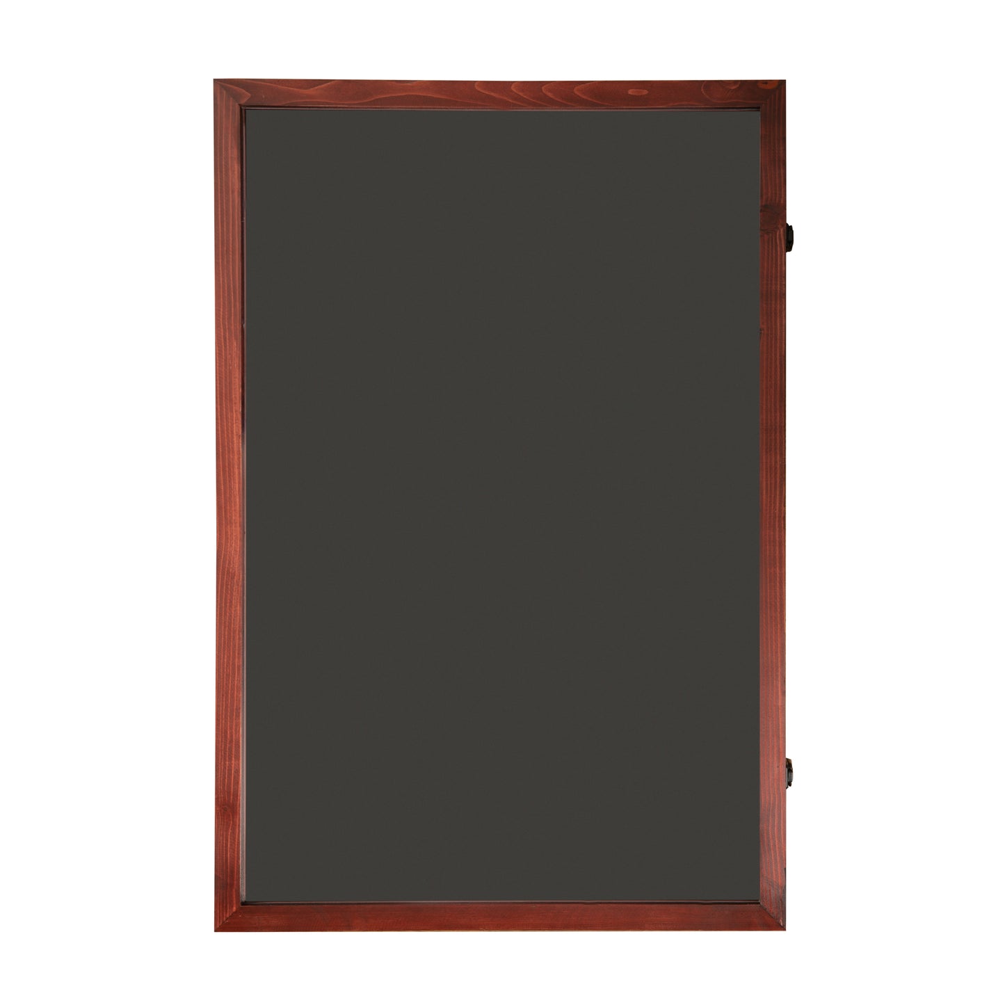 Banks 24x36 Jersey Display Case with Solid Pine Wood Frame, UV Treated Acrylic Window, Velvet Backing Board, and Anti-Theft Lock in Mahogany Mahogany