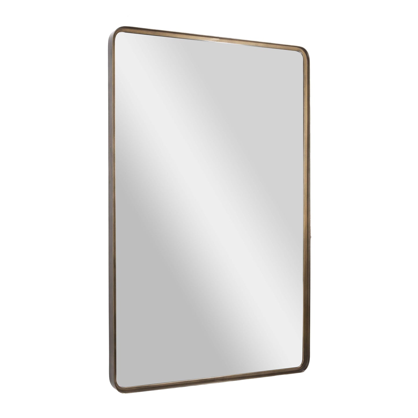 Ava 48" x 30" Metal Deep Framed Wall Mirror - Large Accent Mirror for Bathroom, Entryway, Dining Room, & Living Room in Bronze Bronze