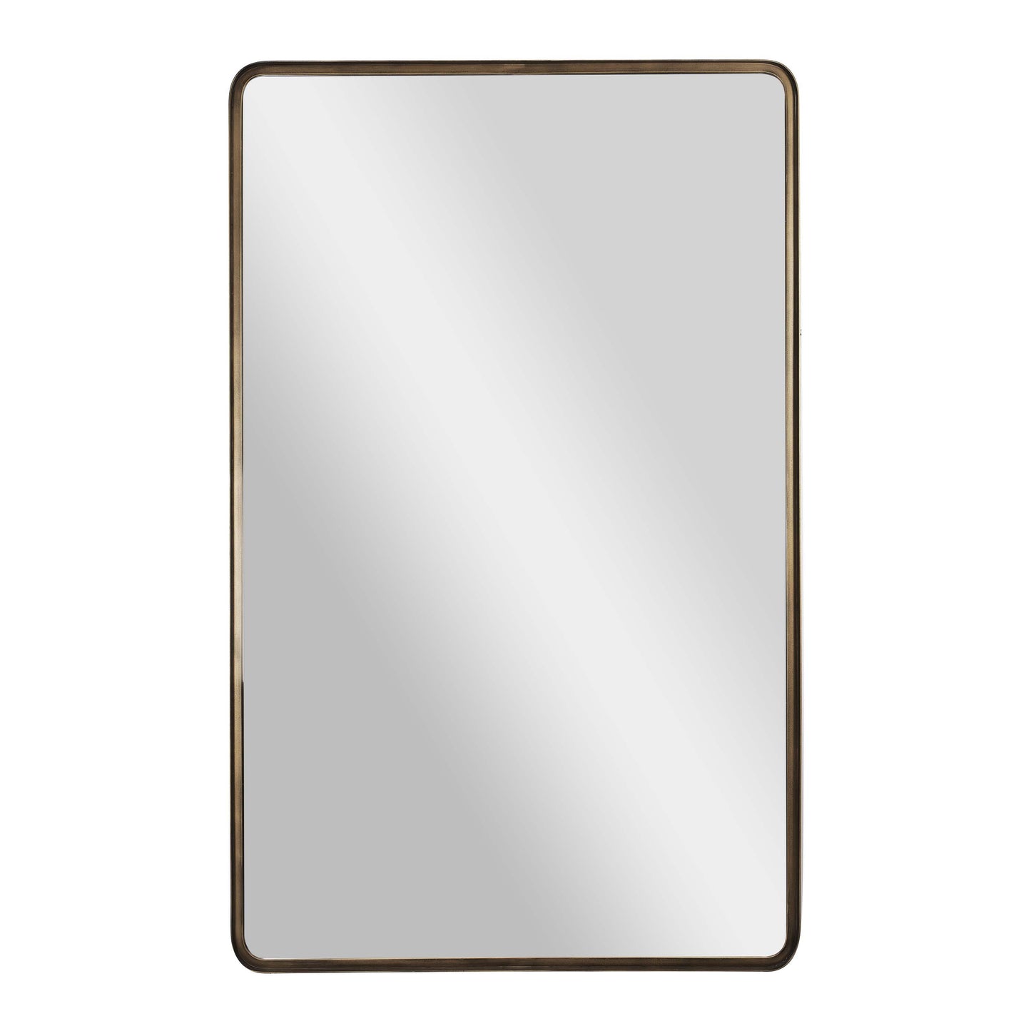 Ava 48" x 30" Metal Deep Framed Wall Mirror - Large Accent Mirror for Bathroom, Entryway, Dining Room, & Living Room in Bronze Bronze