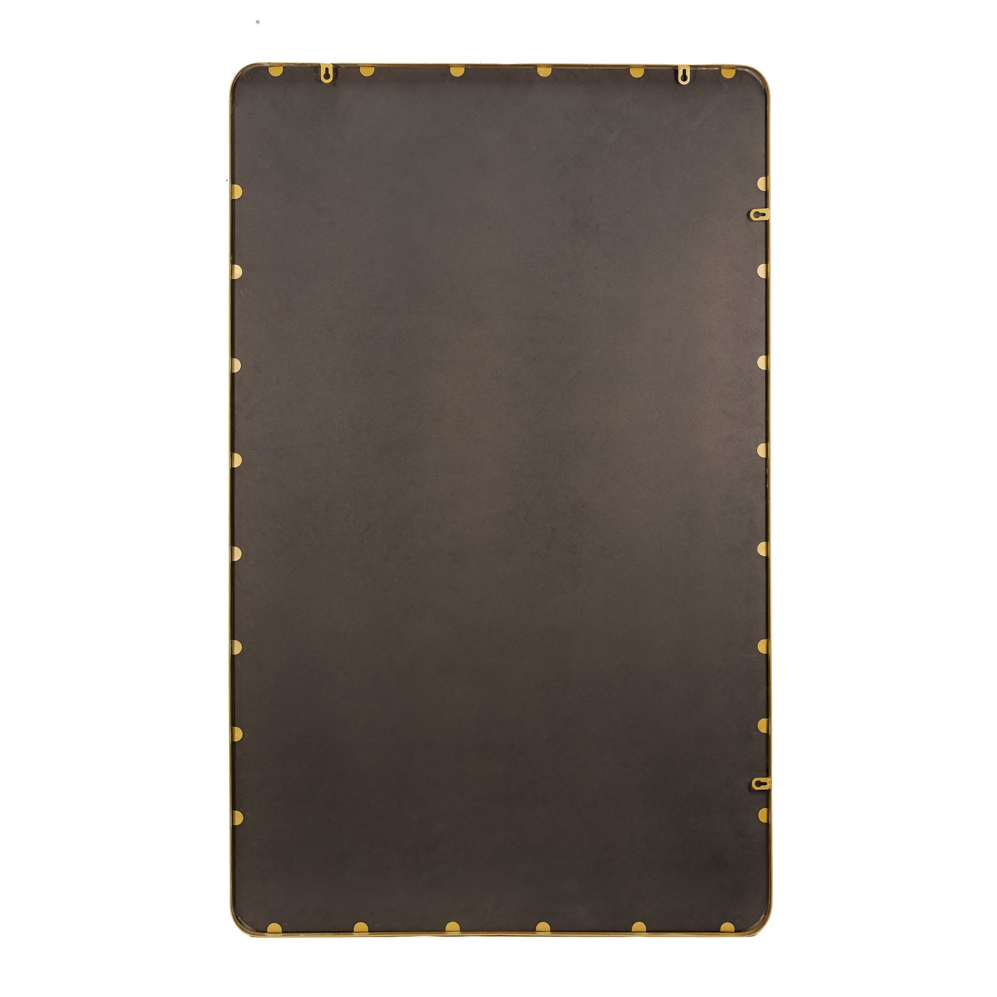 Ava 48" x 30" Metal Deep Framed Wall Mirror - Large Accent Mirror for Bathroom, Entryway, Dining Room, & Living Room in Gold Gold