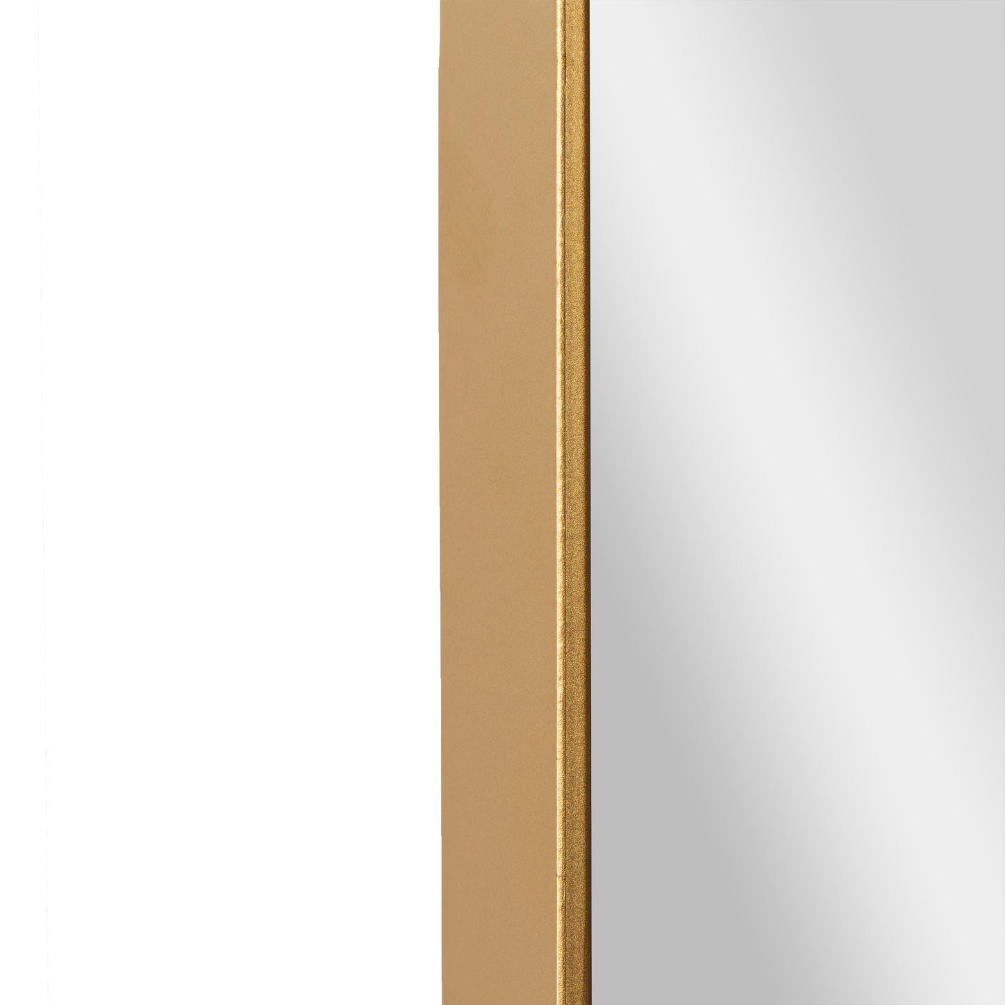 Ava 48" x 30" Metal Deep Framed Wall Mirror - Large Accent Mirror for Bathroom, Entryway, Dining Room, & Living Room in Gold Gold