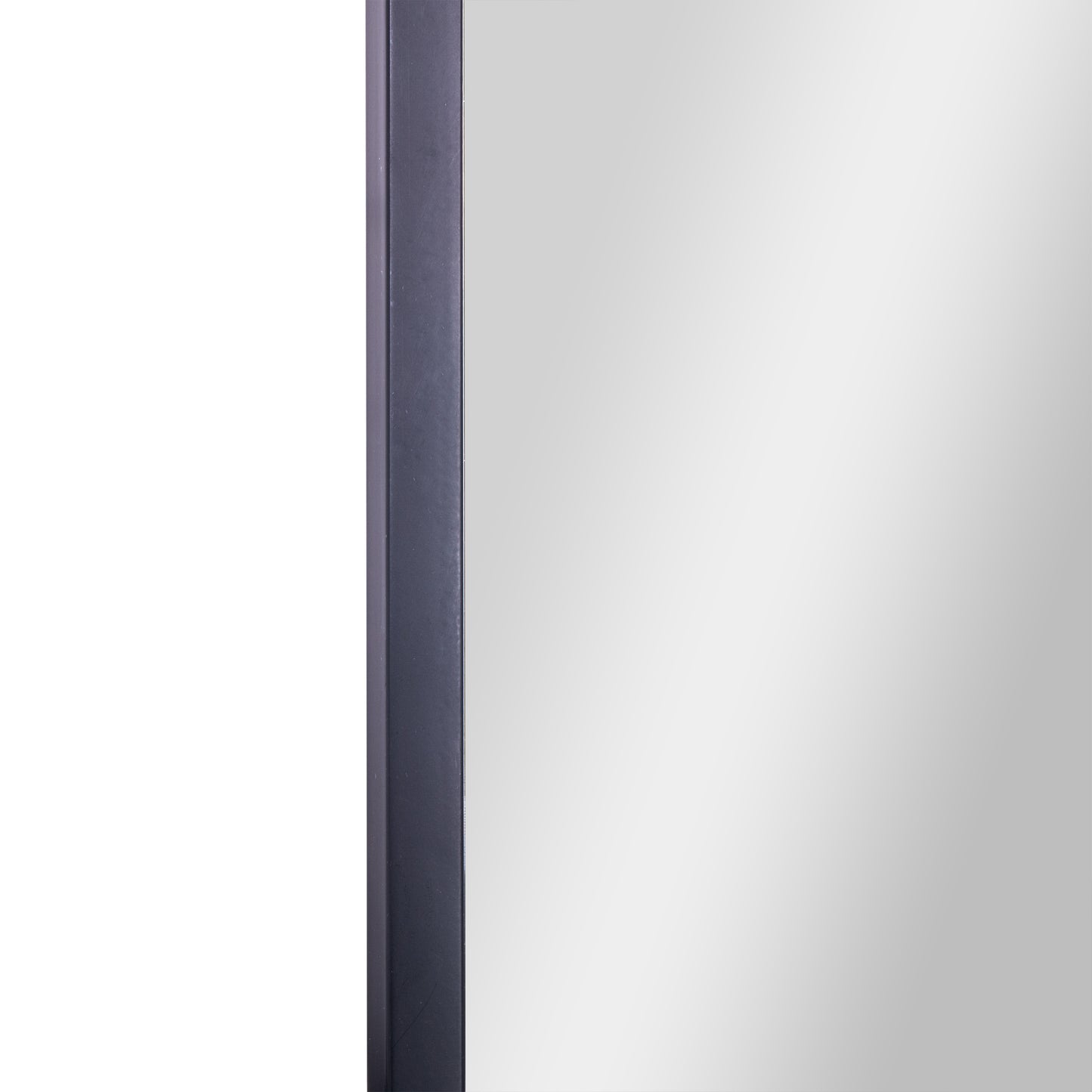 Finlay 35" x 27" Metal Pivot Wall Mirror - Large Accent Vanity Mirror for Bathroom in Black Black