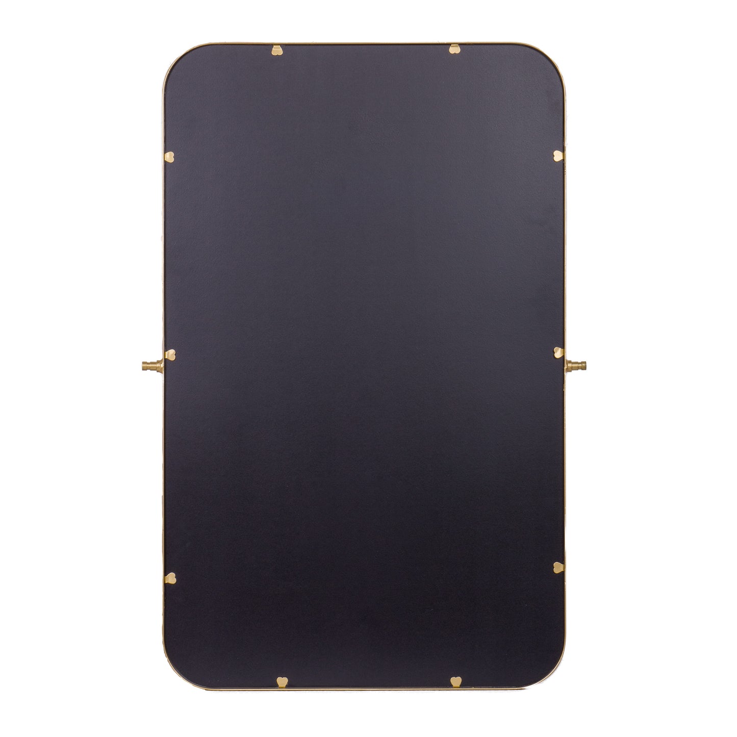 Finlay 35" x 27" Metal Pivot Wall Mirror - Large Accent Vanity Mirror for Bathroom in Gold Gold