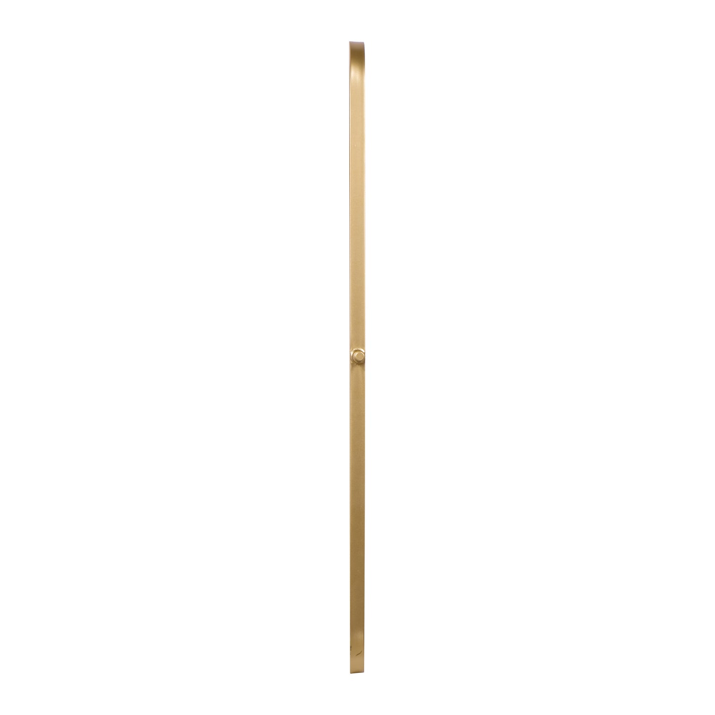 Finlay 35" x 27" Metal Pivot Wall Mirror - Large Accent Vanity Mirror for Bathroom in Gold Gold