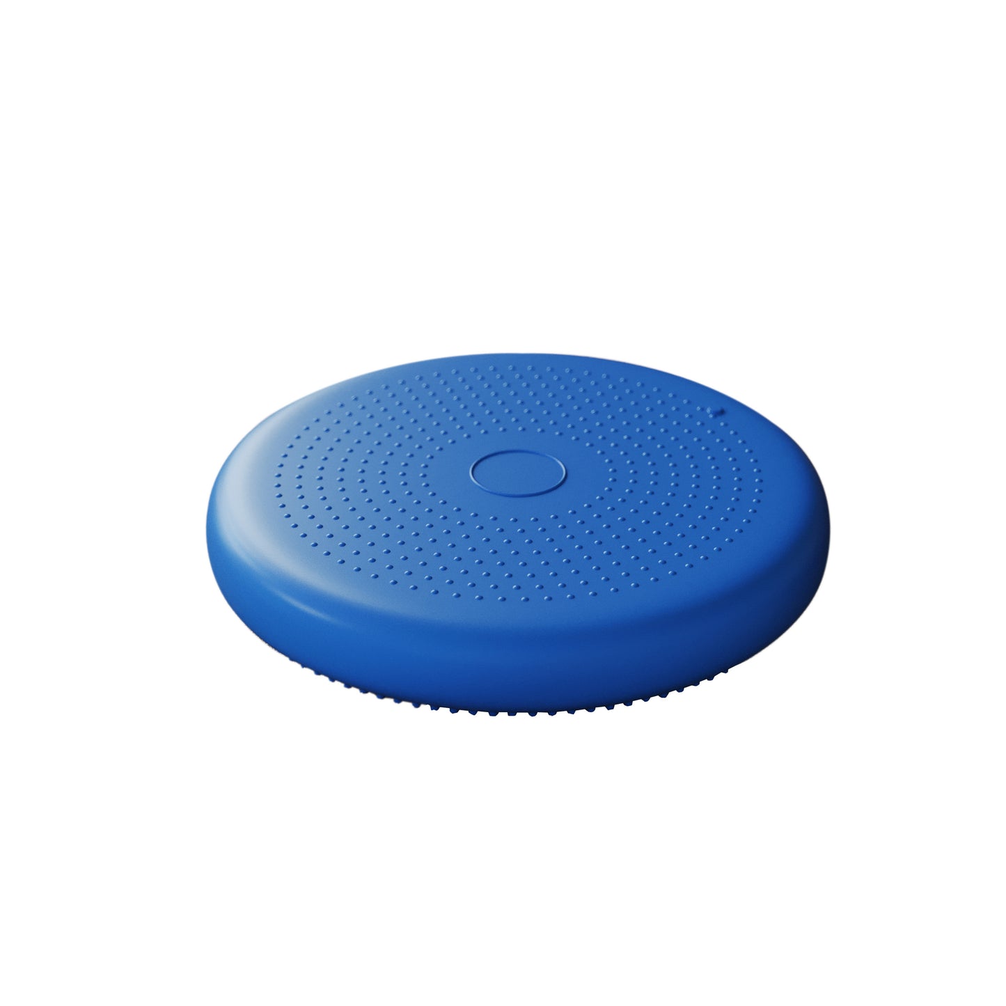Alfie Blue 13 Inch Round Inflatable Wobble Cushion with Dual Sided Grips for Sitting or Standing and Included Hand Pump Blue