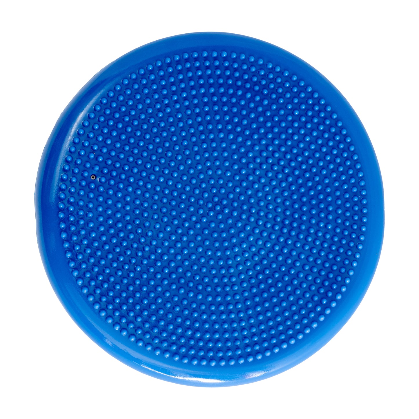 Alfie Blue 13 Inch Round Inflatable Wobble Cushion with Dual Sided Grips for Sitting or Standing and Included Hand Pump Blue