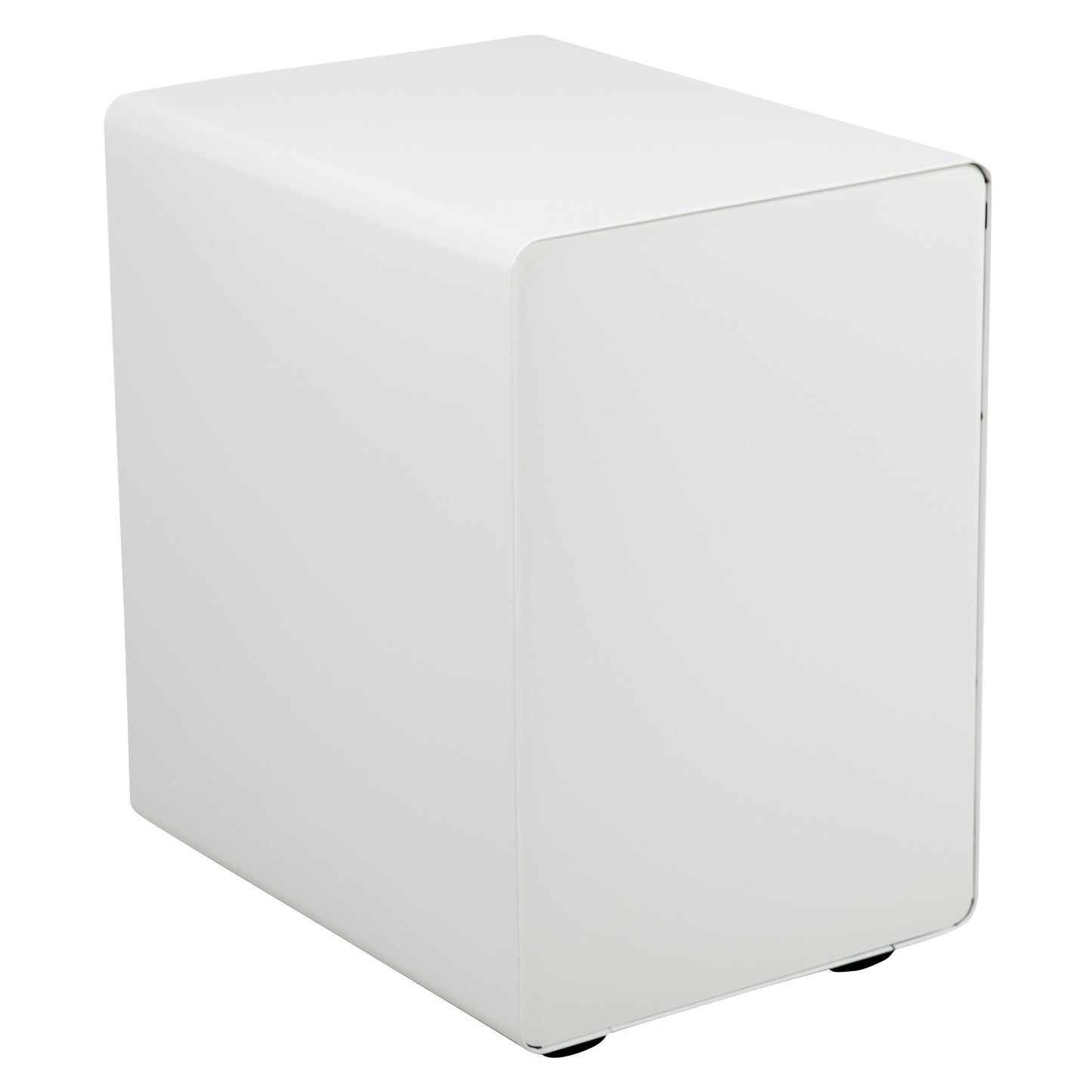Wren Ergonomic 3-Drawer Mobile Locking Filing Cabinet with Anti-Tilt Mechanism and Hanging Drawer for Legal & Letter Files, White White