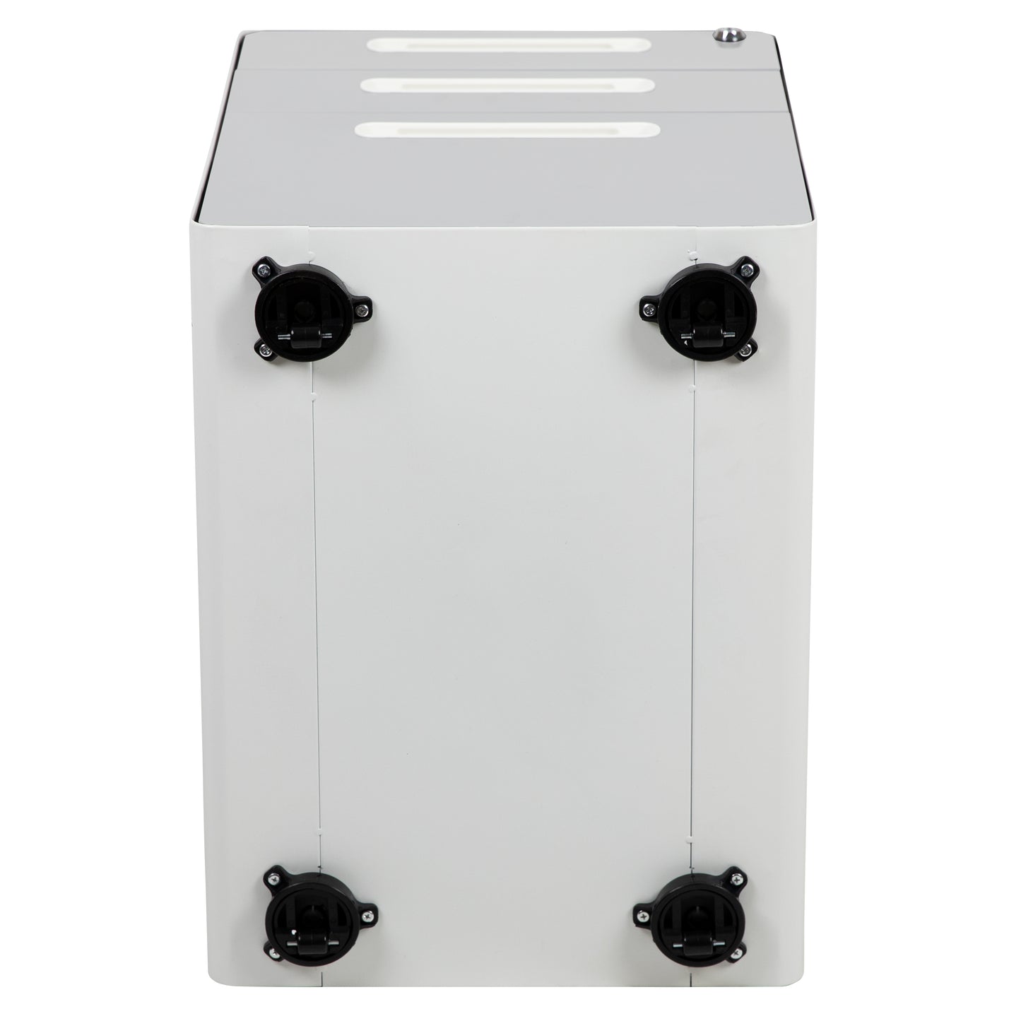 Wren Ergonomic 3-Drawer Mobile Locking Filing Cabinet with Anti-Tilt Mechanism and Hanging Drawer for Legal & Letter Files, White White