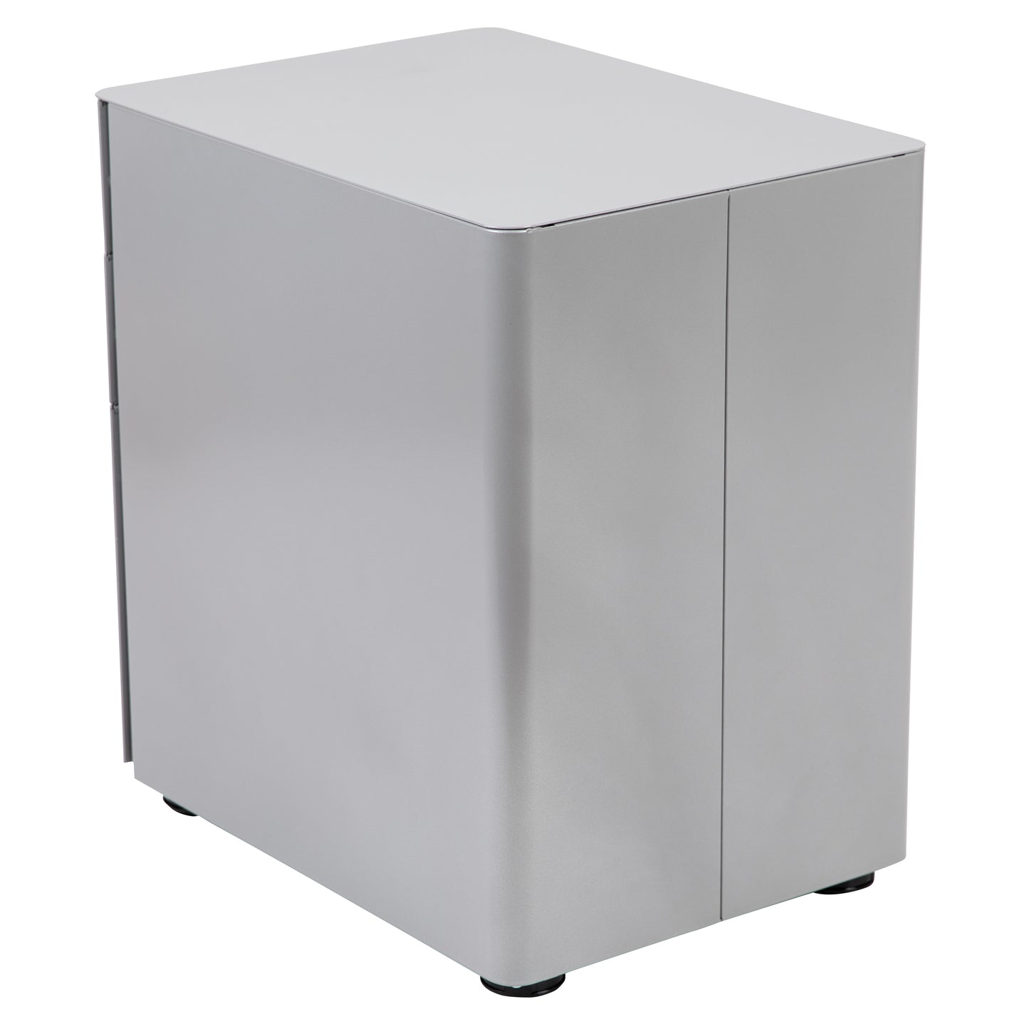 Warner Modern 3-Drawer Mobile Locking Filing Cabinet with Anti-Tilt Mechanism and Hanging Drawer for Legal & Letter Files, Gray Gray