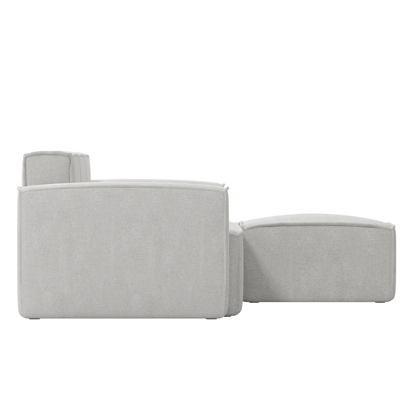 Bridgetown Luxury Modular 4 Piece Sectional Sofa, Cream Cream