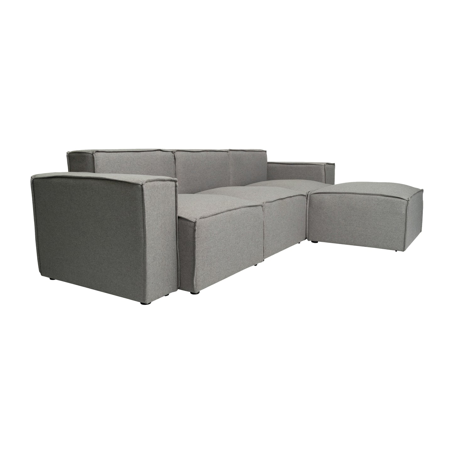 Bridgetown Luxury Modular 4 Piece Sectional Sofa, Gray Gray IS-IT2231-4PCSEC-GRY-GG