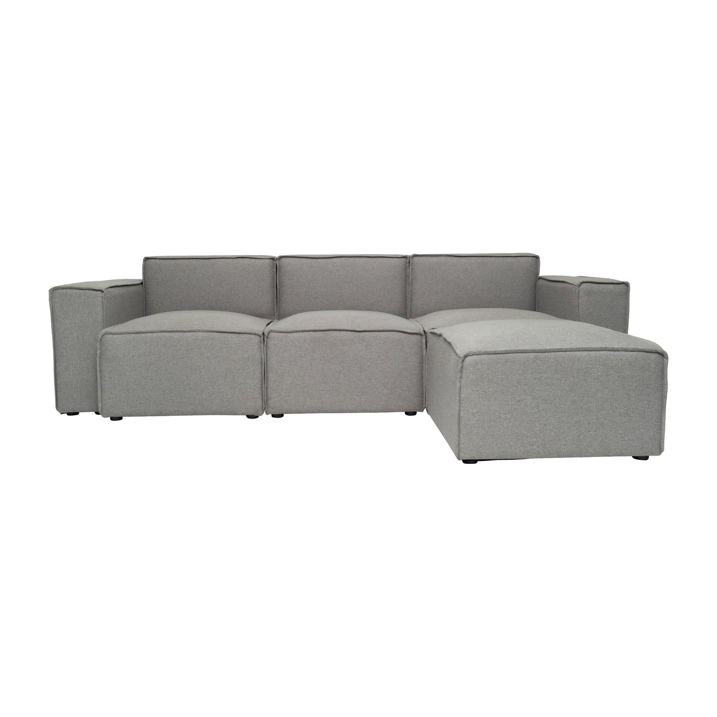 Bridgetown Luxury Modular 4 Piece Sectional Sofa, Gray Gray IS-IT2231-4PCSEC-GRY-GG