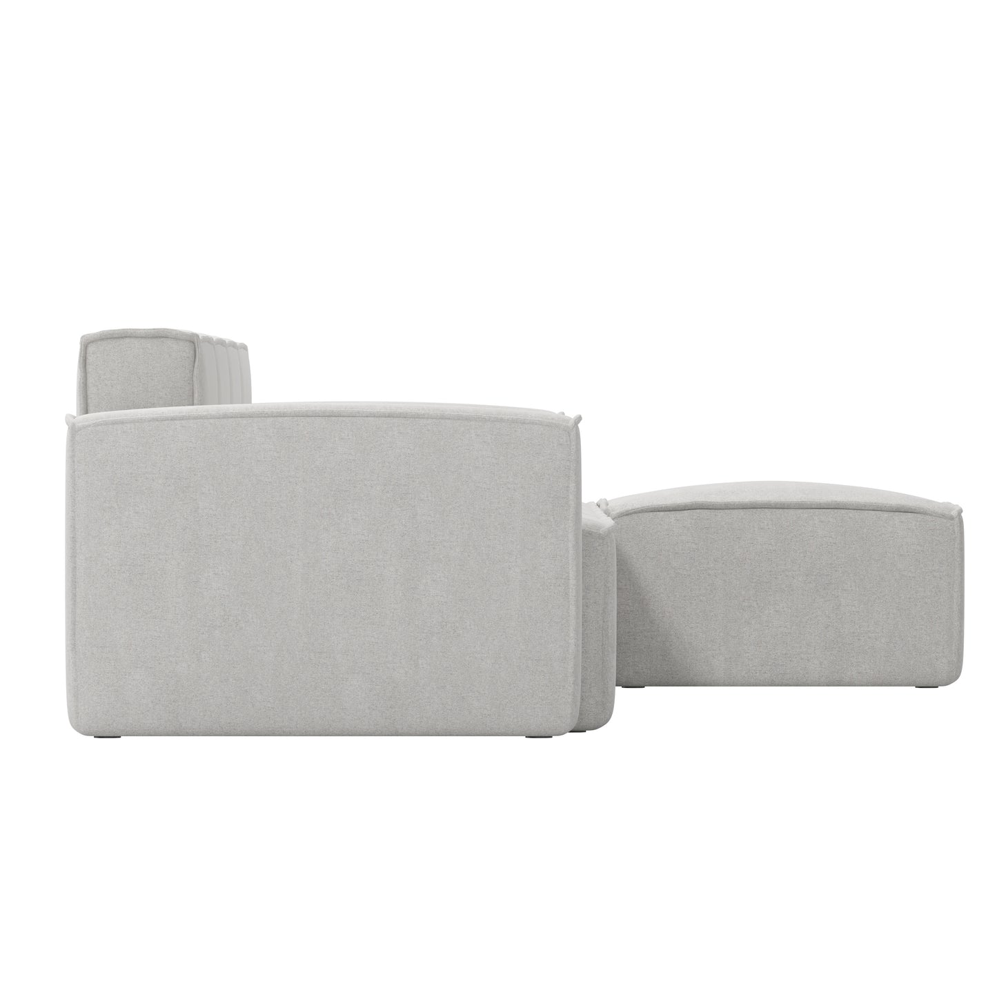 Bridgetown Luxury Modular 5 Piece Sectional Sofa, Cream Cream