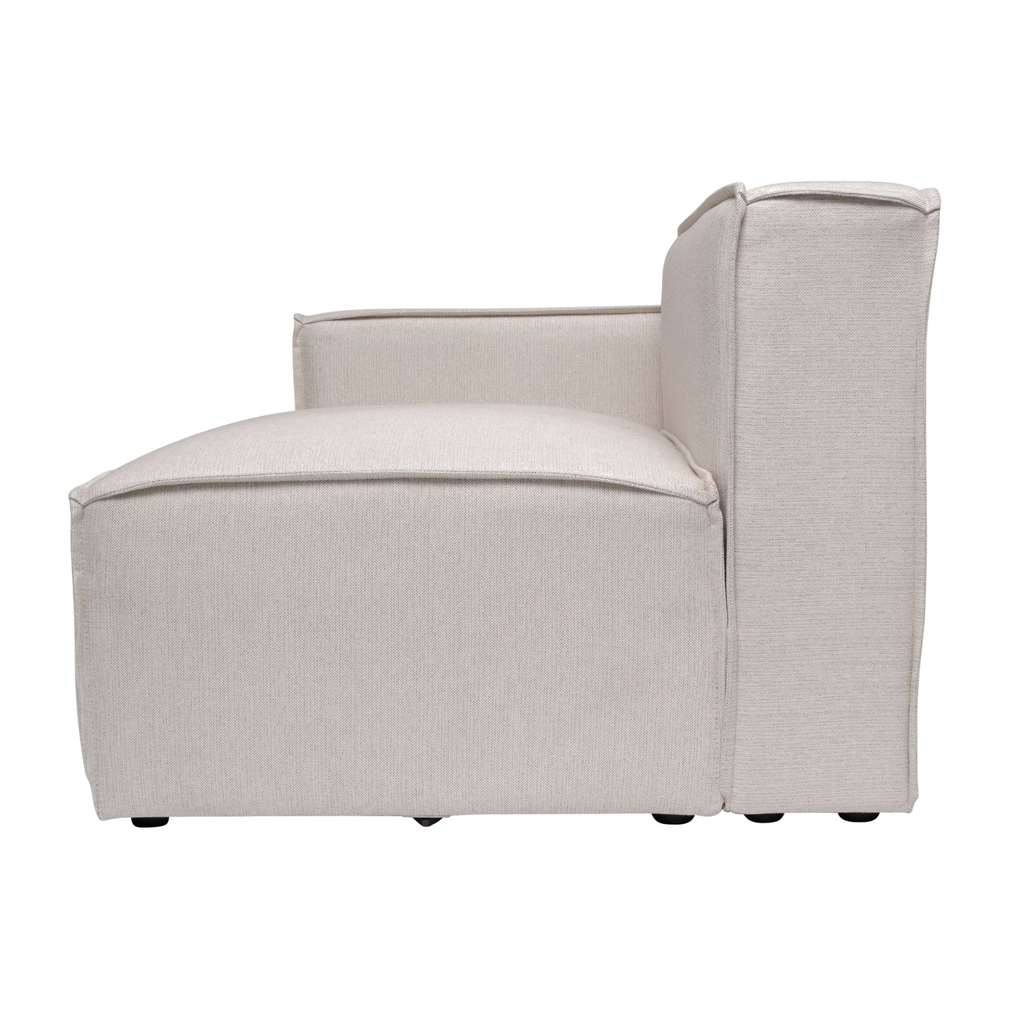 Bridgetown Luxury Modular Sectional Sofa Left Side with Arm Rest, Cream Cream