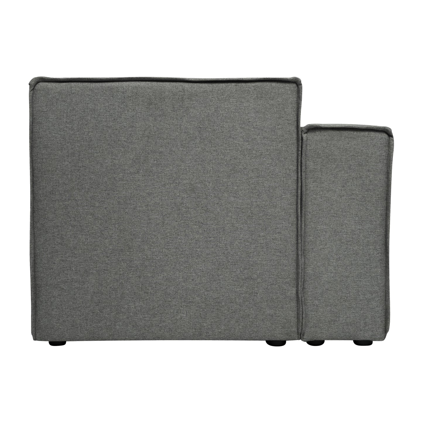 Bridgetown Luxury Modular Sectional Sofa Left Side with Arm Rest, Dark Gray Dark Gray