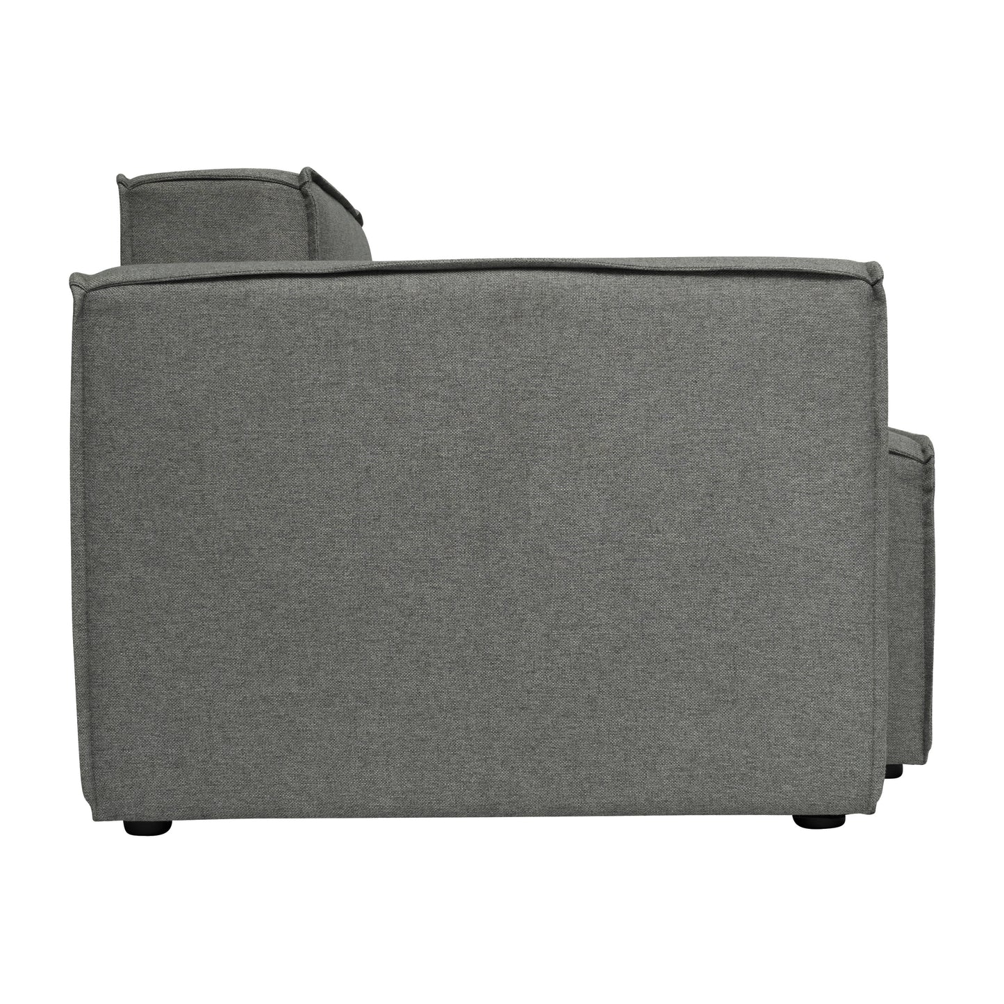 Bridgetown Luxury Modular Sectional Sofa Left Side with Arm Rest, Dark Gray Dark Gray