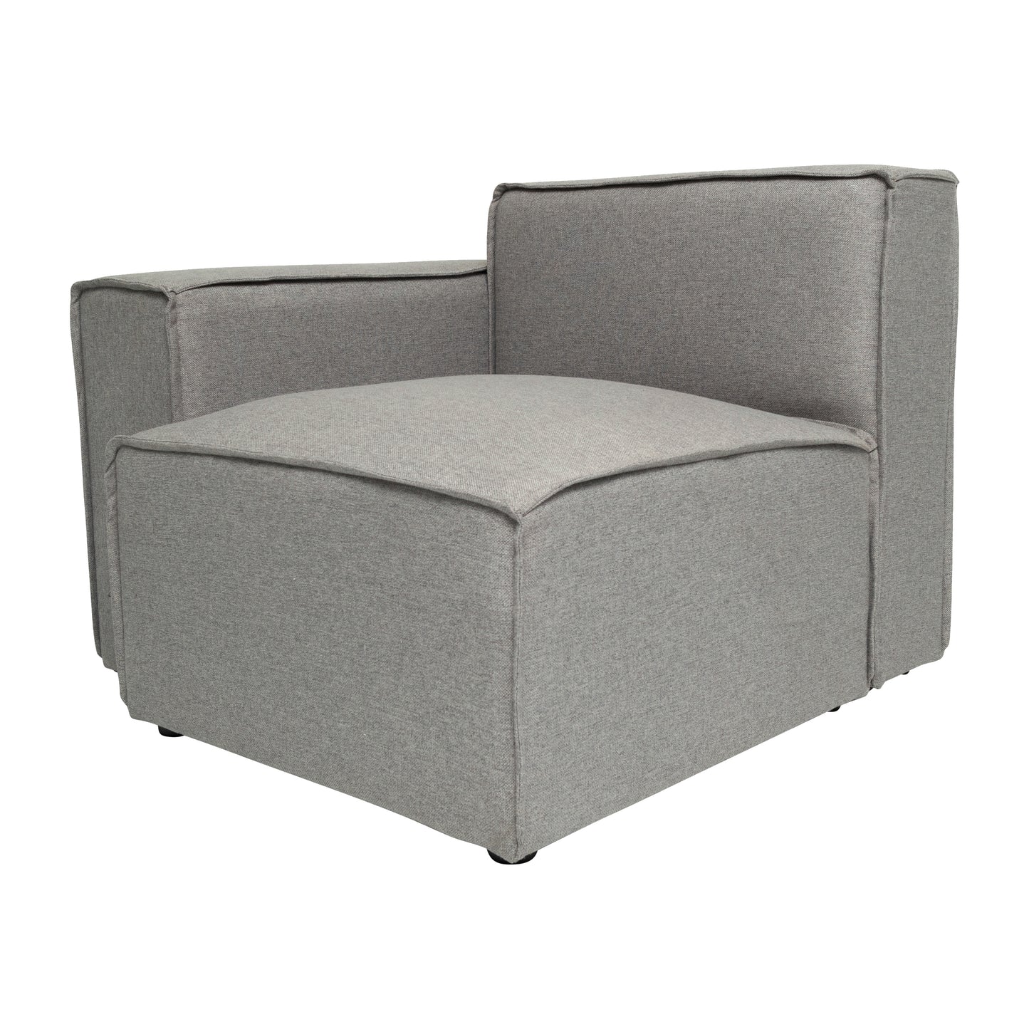Bridgetown Luxury Modular Sectional Sofa Left Side with Arm Rest, Gray Gray