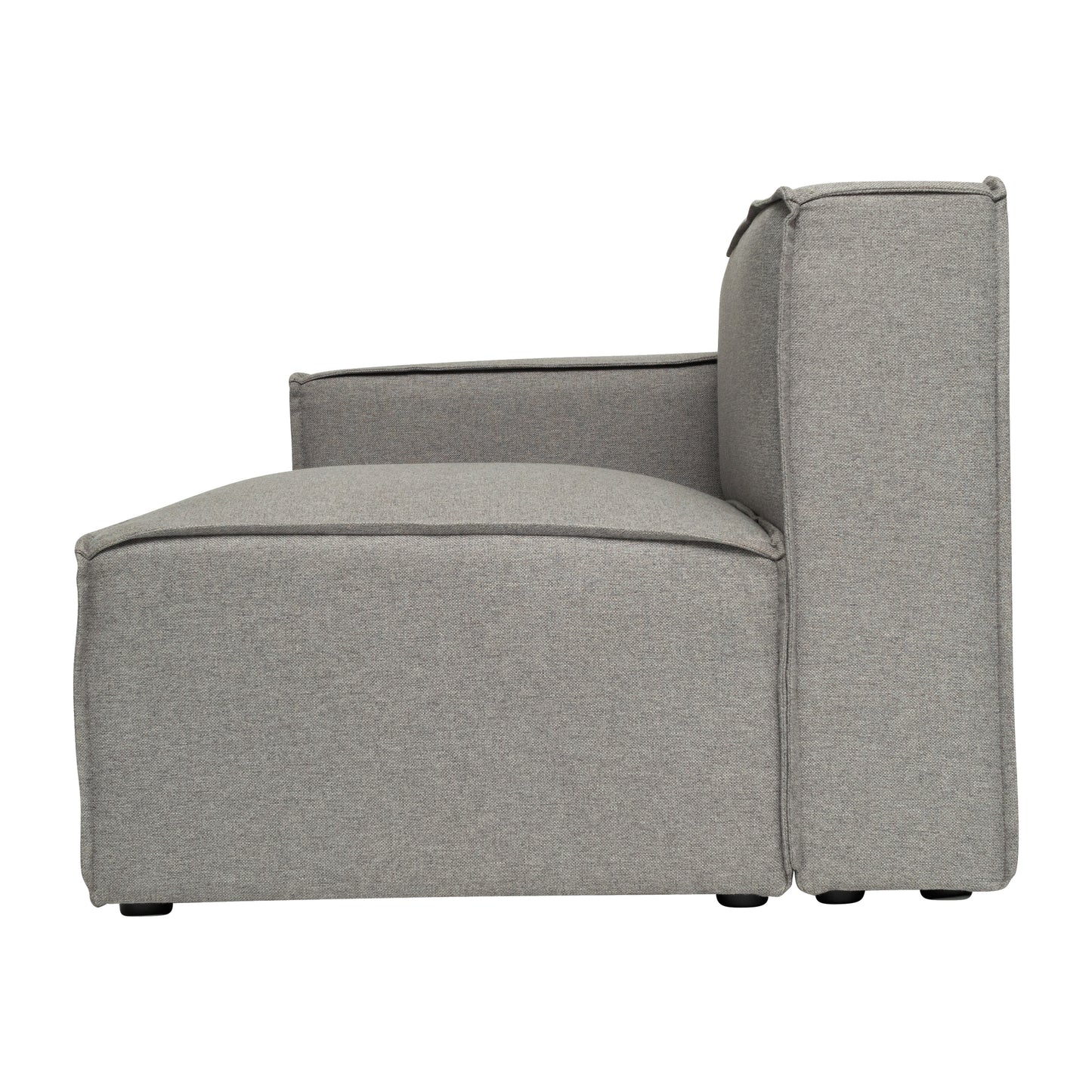 Bridgetown Luxury Modular Sectional Sofa Left Side with Arm Rest, Gray Gray