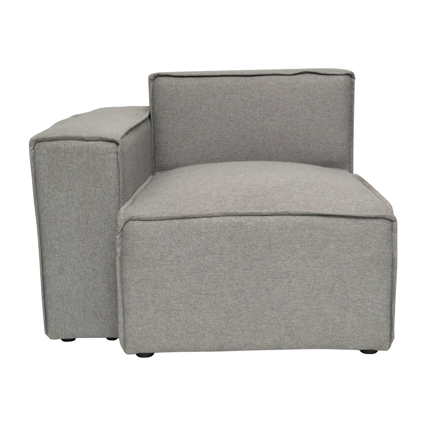 Bridgetown Luxury Modular Sectional Sofa Left Side with Arm Rest, Gray Gray