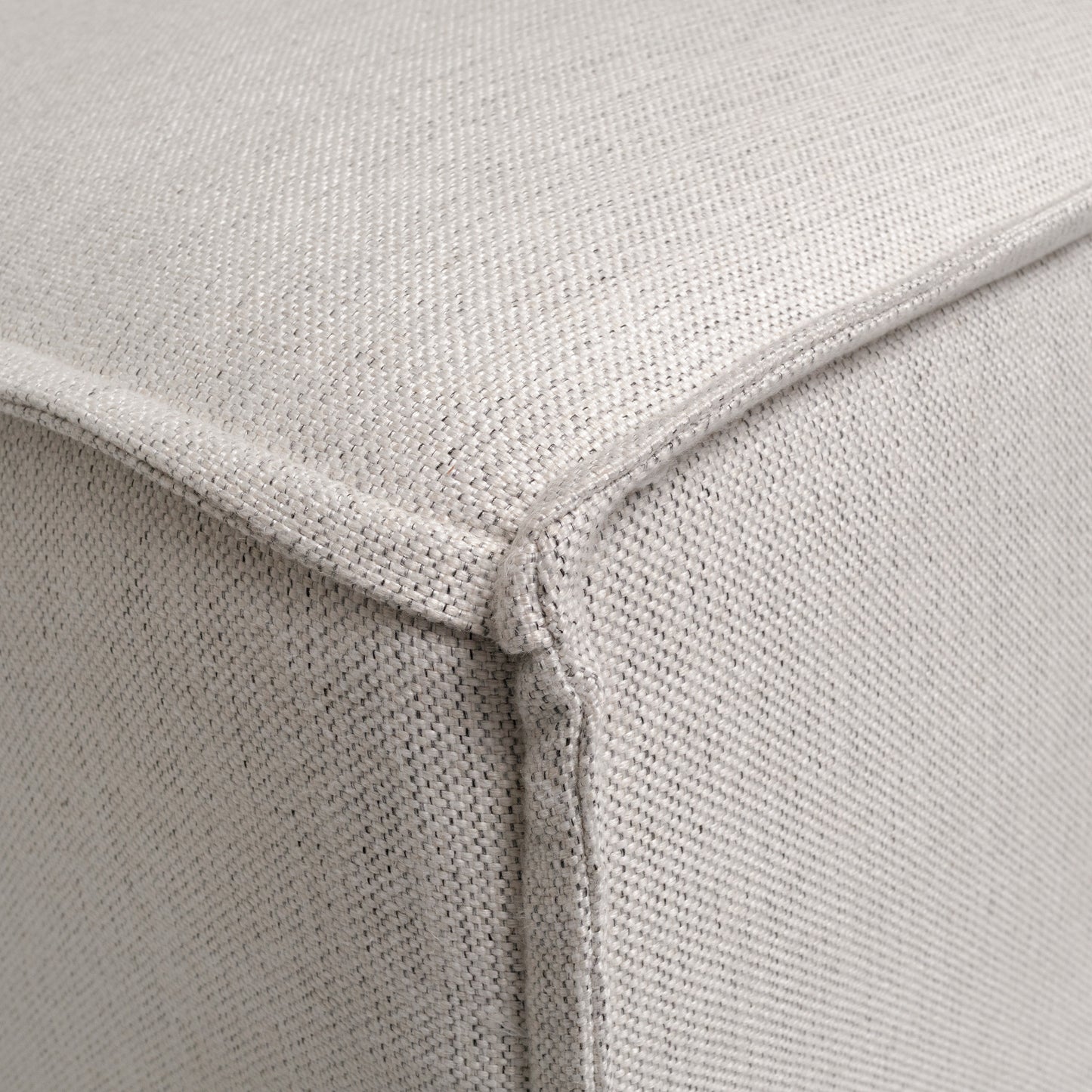 Bridgetown Luxury Modular Sectional Sofa Armless Center Seat, Cream Cream