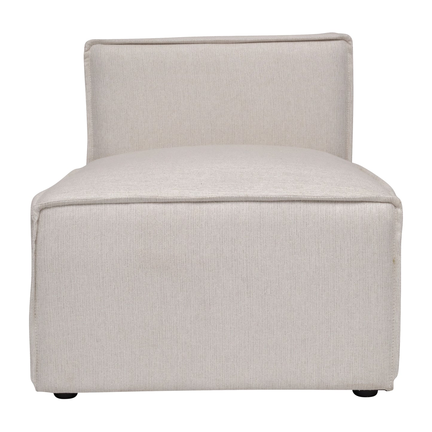 Bridgetown Luxury Modular Sectional Sofa Armless Center Seat, Cream Cream