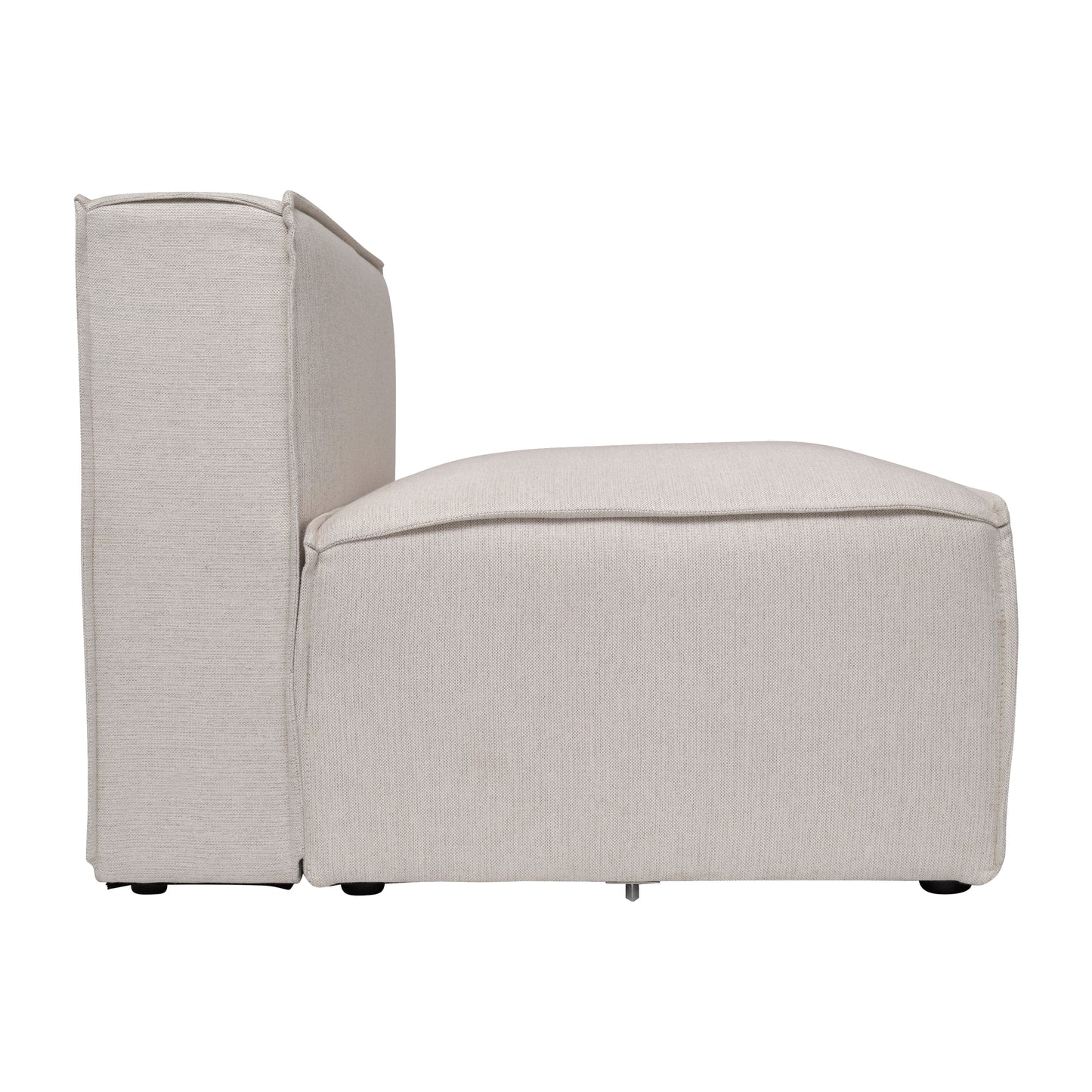 Bridgetown Luxury Modular Sectional Sofa Armless Center Seat, Cream Cream