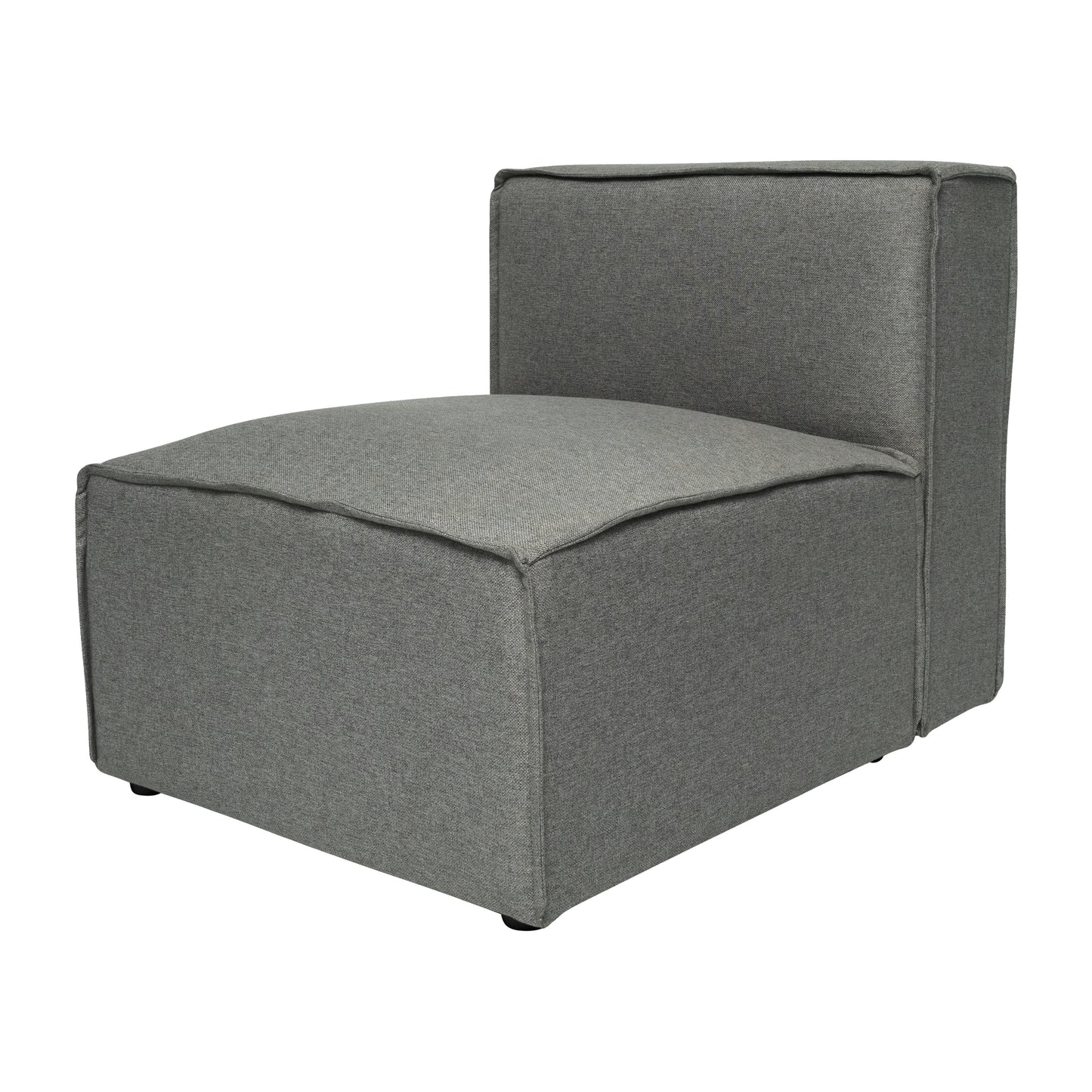 Bridgetown Luxury Modular Sectional Sofa Armless Center Seat, Dark Gray Dark Gray