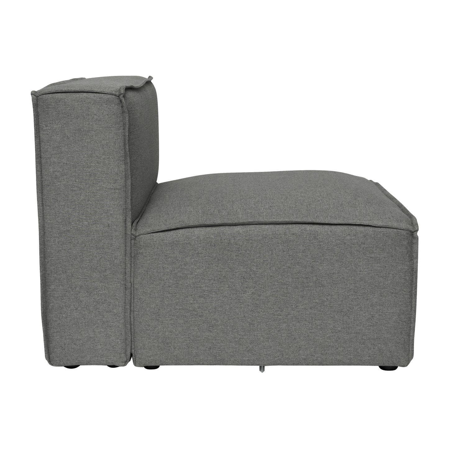 Bridgetown Luxury Modular Sectional Sofa Armless Center Seat, Dark Gray Dark Gray
