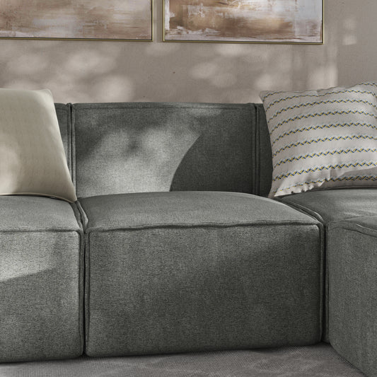 Bridgetown Luxury Modular Sectional Sofa Armless Center Seat, Dark Gray Dark Gray