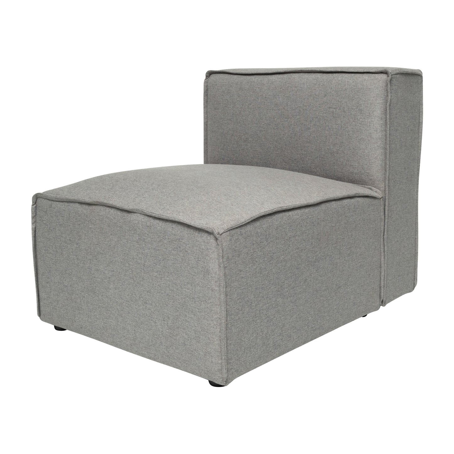 Bridgetown Luxury Modular Sectional Sofa Armless Center Seat, Gray Gray