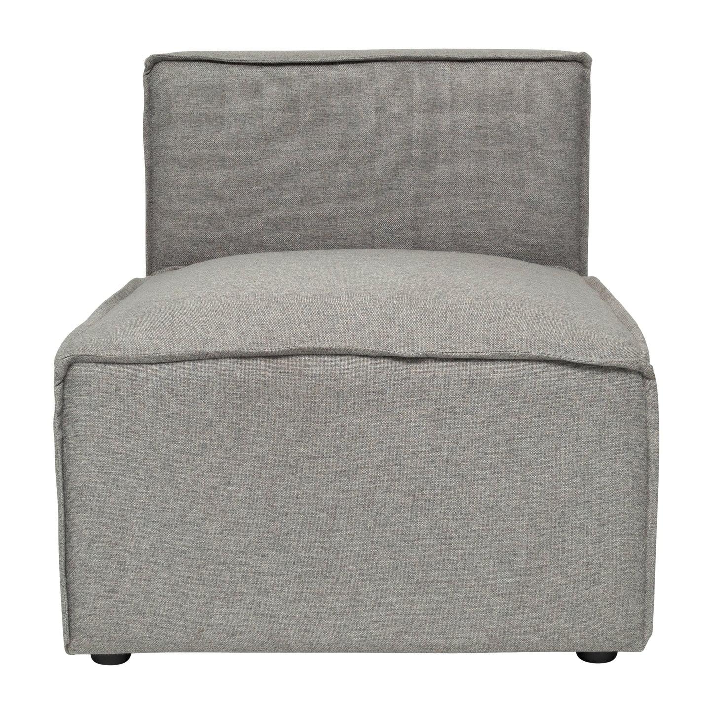 Bridgetown Luxury Modular Sectional Sofa Armless Center Seat, Gray Gray