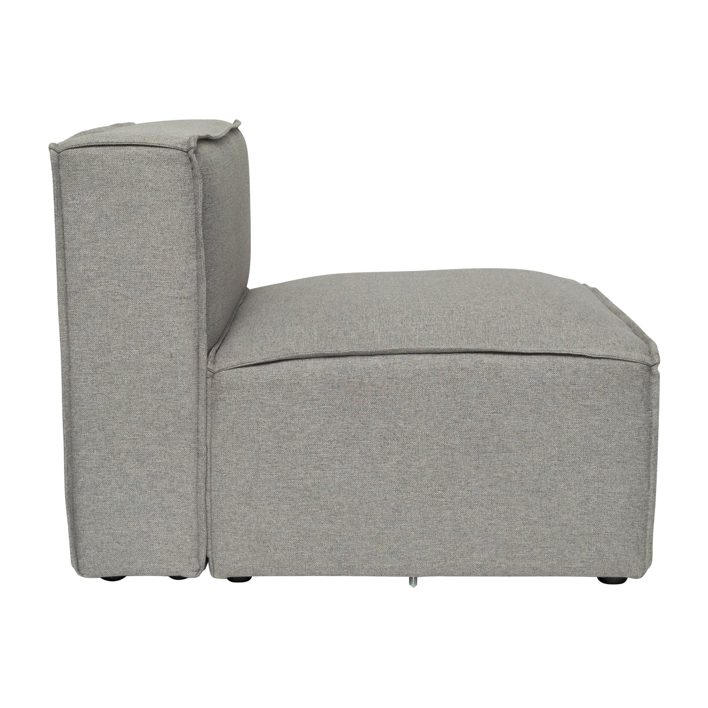 Bridgetown Luxury Modular Sectional Sofa Armless Center Seat, Gray Gray