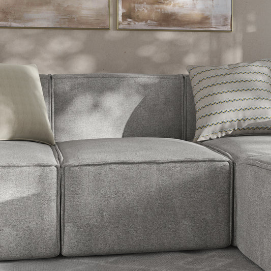 Bridgetown Luxury Modular Sectional Sofa Armless Center Seat, Gray Gray