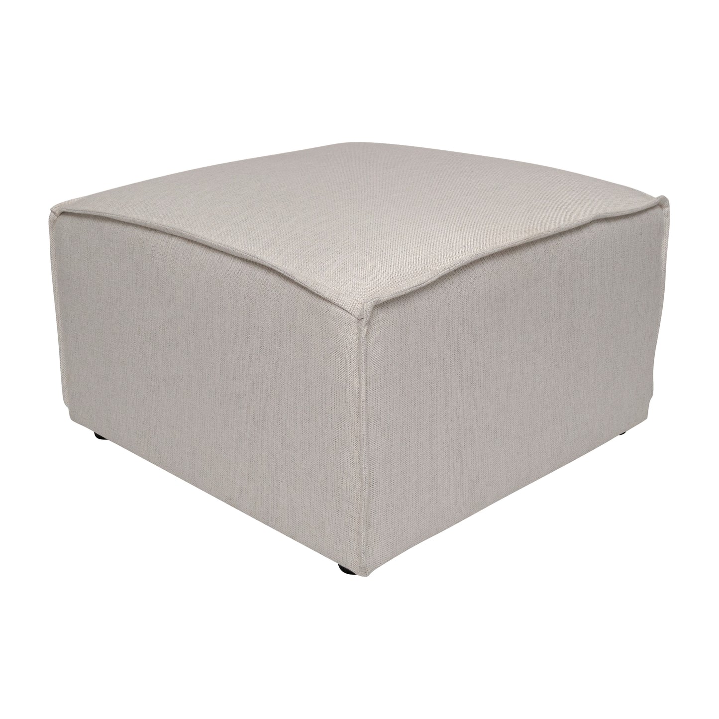 Bridgetown Luxury Modular Sectional Sofa Ottoman Seat, Cream Cream