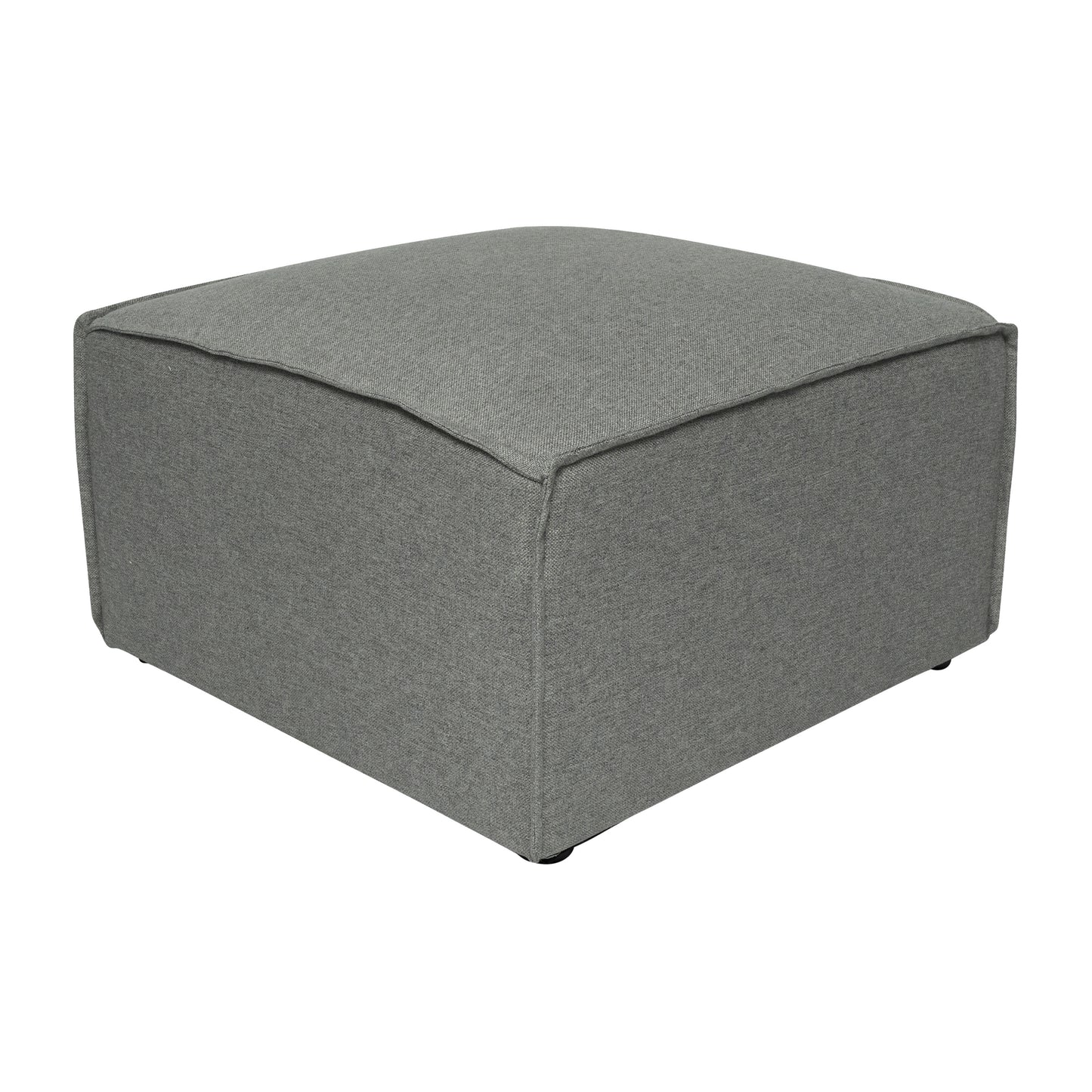 Bridgetown Luxury Modular Sectional Sofa Ottoman Seat, Dark Gray Dark Gray