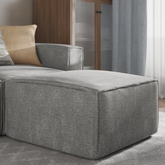 Bridgetown Luxury Modular Sectional Sofa Ottoman Seat, Gray Gray