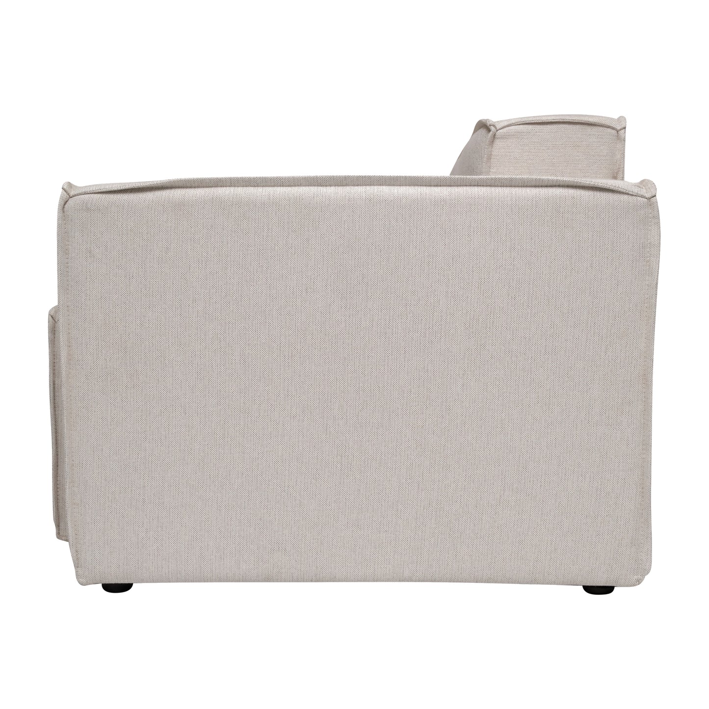 Bridgetown Luxury Modular Sectional Sofa Right Side with Arm Rest, Cream Cream