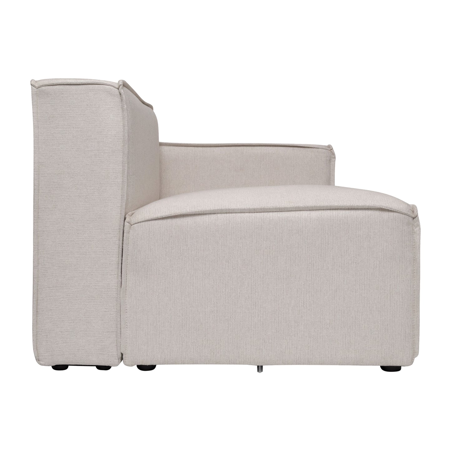 Bridgetown Luxury Modular Sectional Sofa Right Side with Arm Rest, Cream Cream