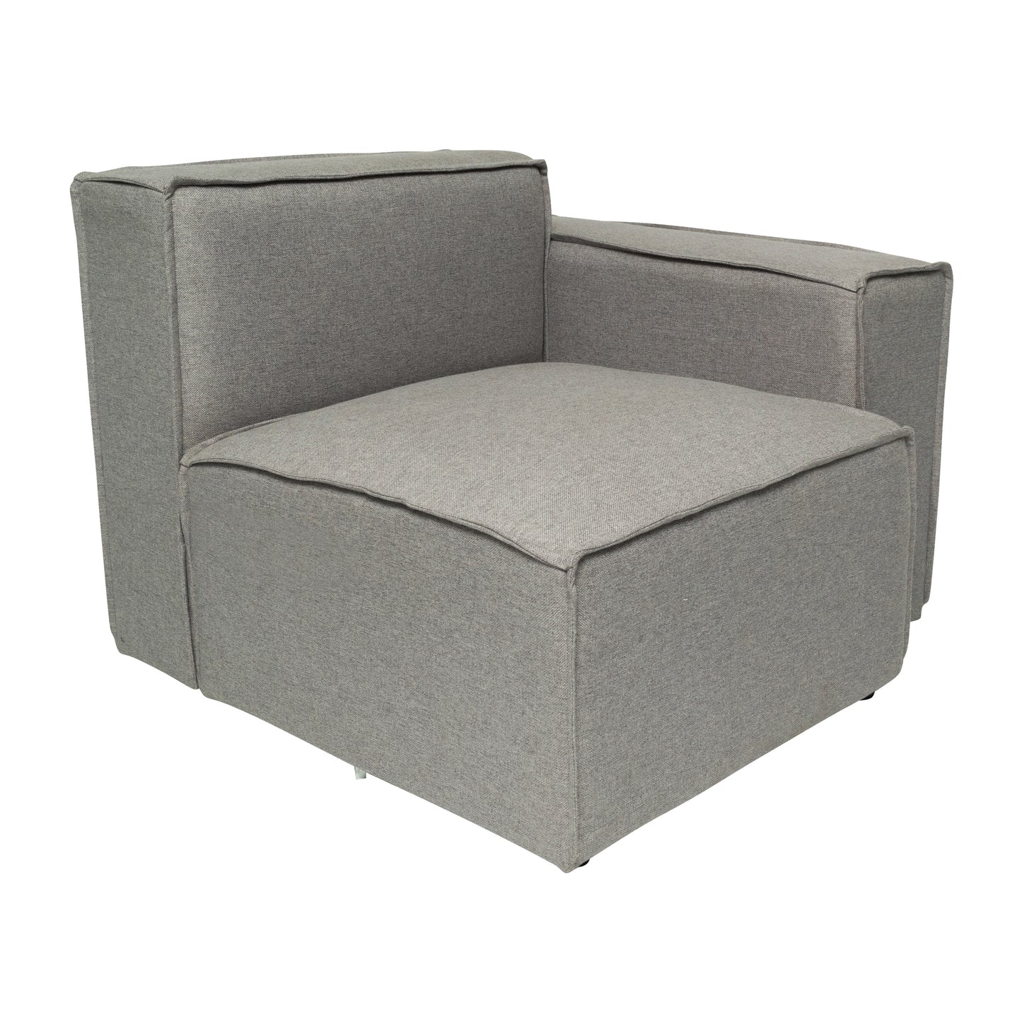 Bridgetown Luxury Modular Sectional Sofa Right Side with Arm Rest, Gray Gray
