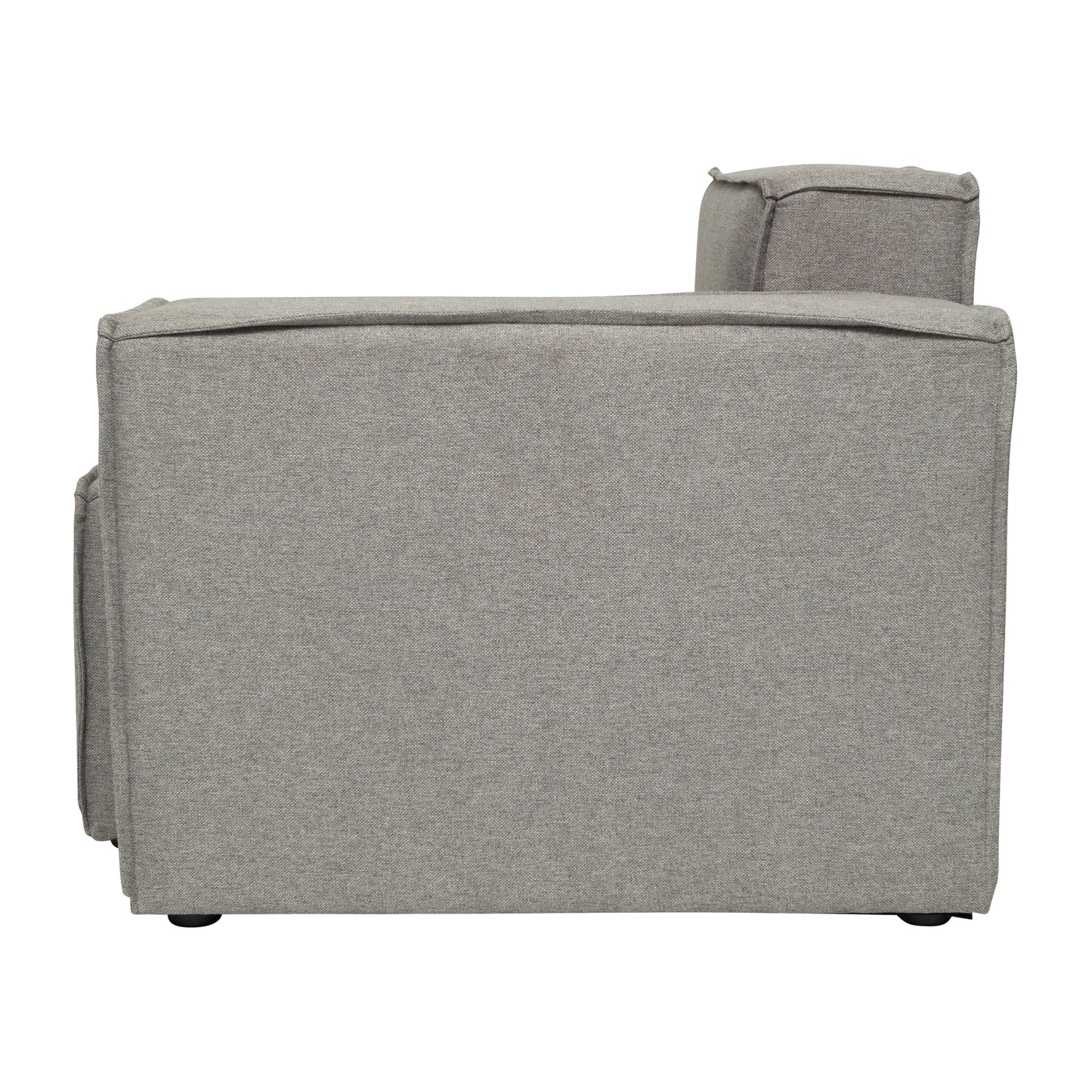 Bridgetown Luxury Modular Sectional Sofa Right Side with Arm Rest, Gray Gray