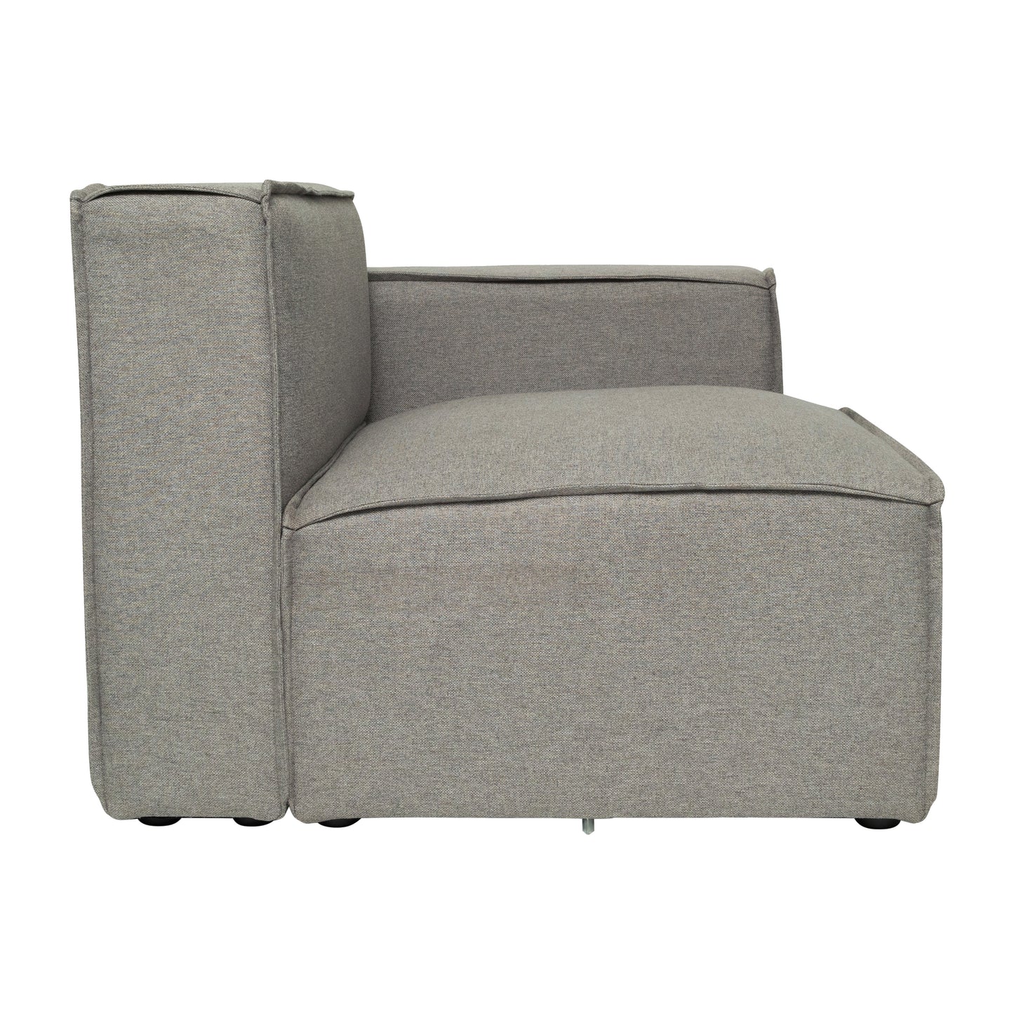 Bridgetown Luxury Modular Sectional Sofa Right Side with Arm Rest, Gray Gray