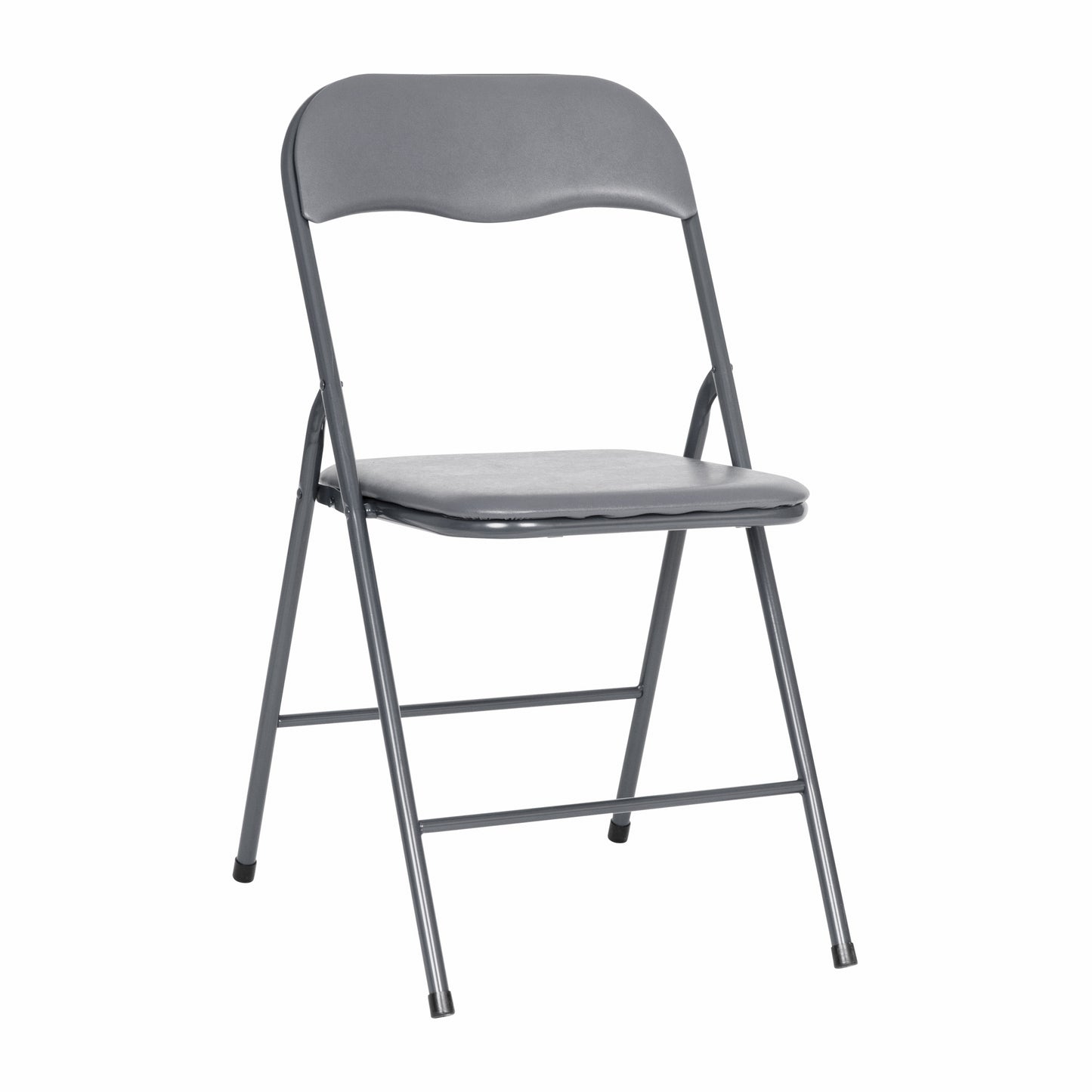 Madison 5 Piece Gray Folding Card Table and Chair Set Gray