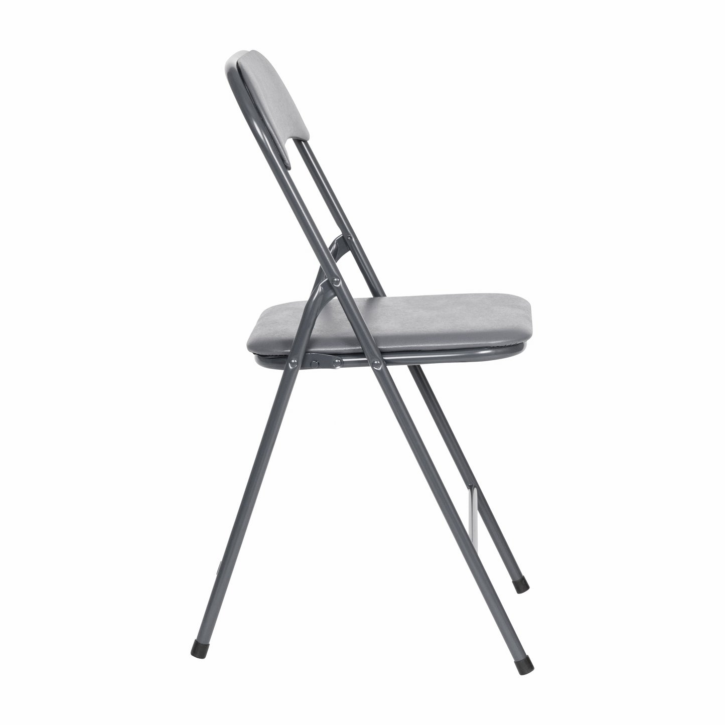 Madison 5 Piece Gray Folding Card Table and Chair Set Gray
