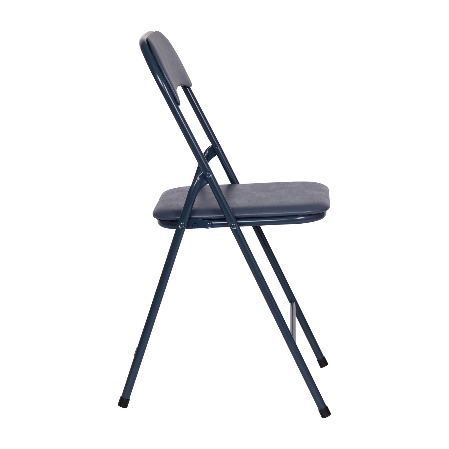 Madison 5 Piece Navy Folding Card Table and Chair Set Navy