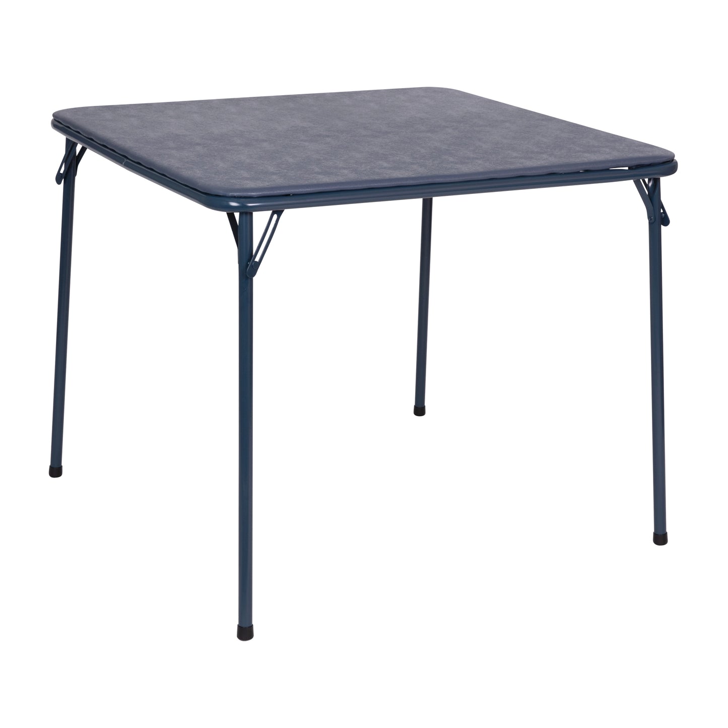 Madison 5 Piece Navy Folding Card Table and Chair Set Navy