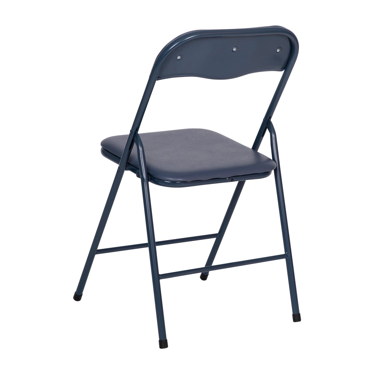 Madison 5 Piece Navy Folding Card Table and Chair Set Navy