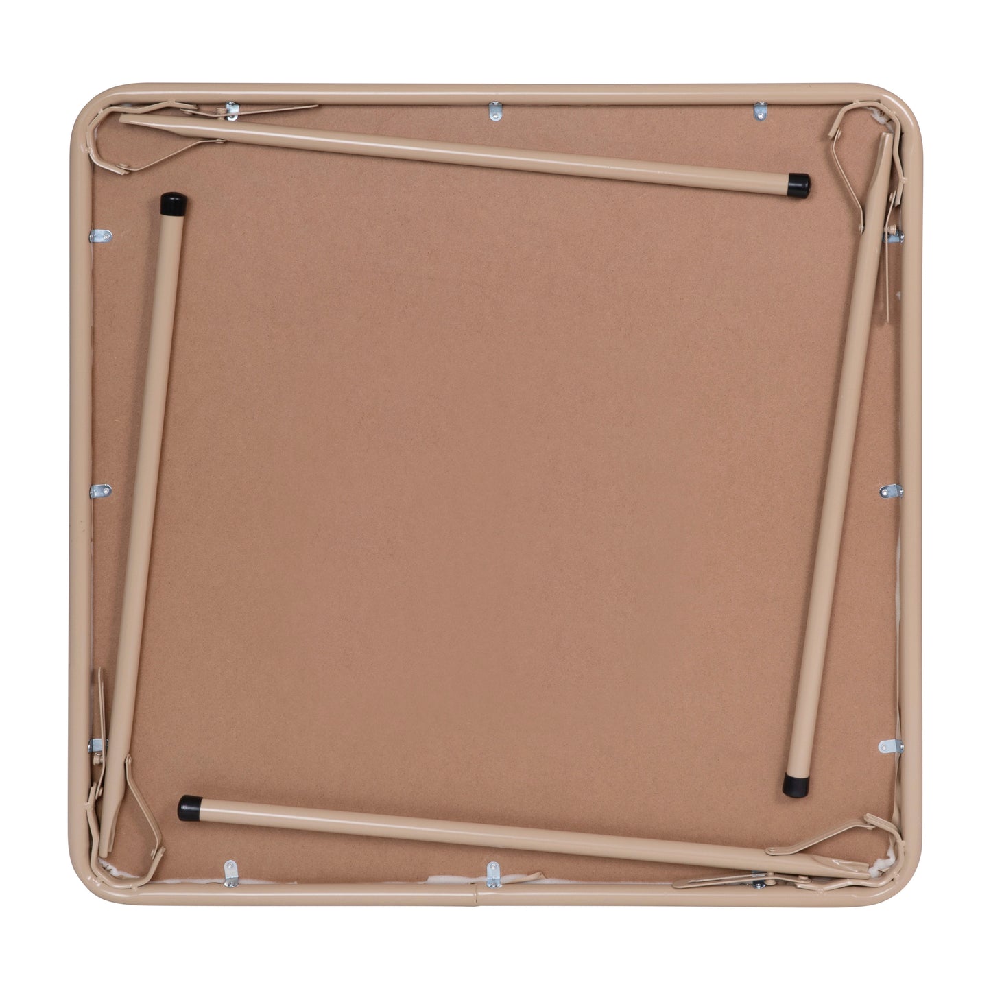 Madison 5 Piece Tan Folding Card Table and Chair Set Tan JB-1-TAN-GG