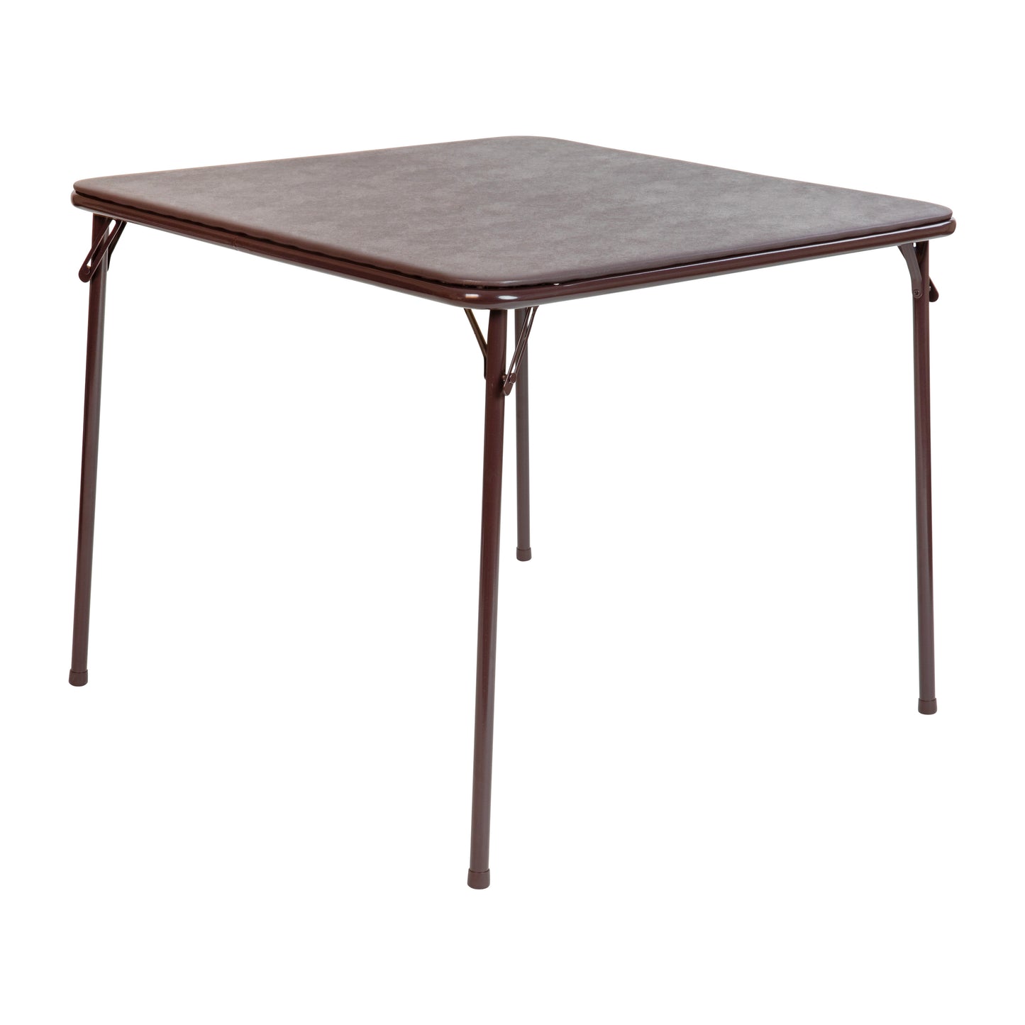 Madelyn Brown 33.5" Folding Card Table for 4 with Foldable Legs and Portable Lightweight Design Brown