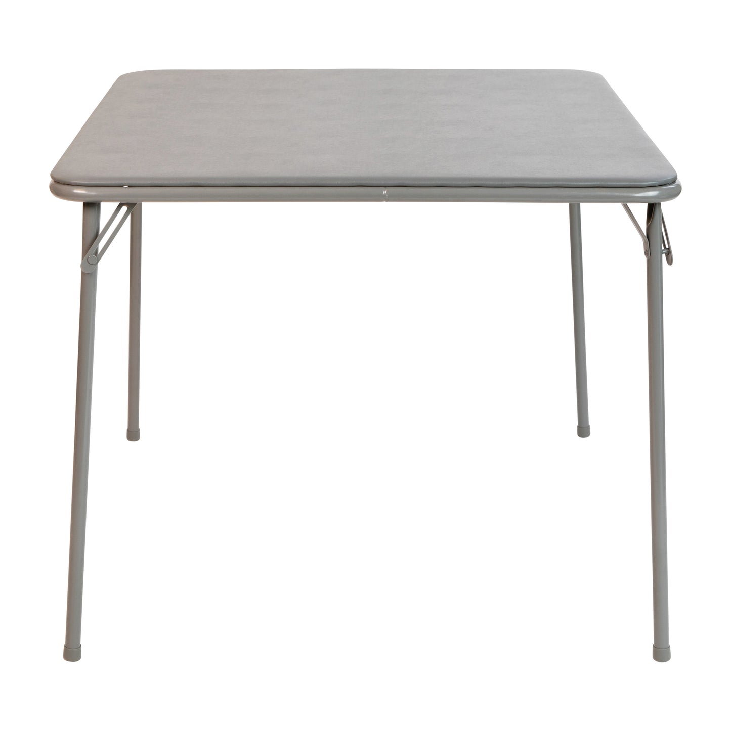 Madelyn Gray 33.5" Folding Card Table for 4 with Foldable Legs and Portable Lightweight Design Gray