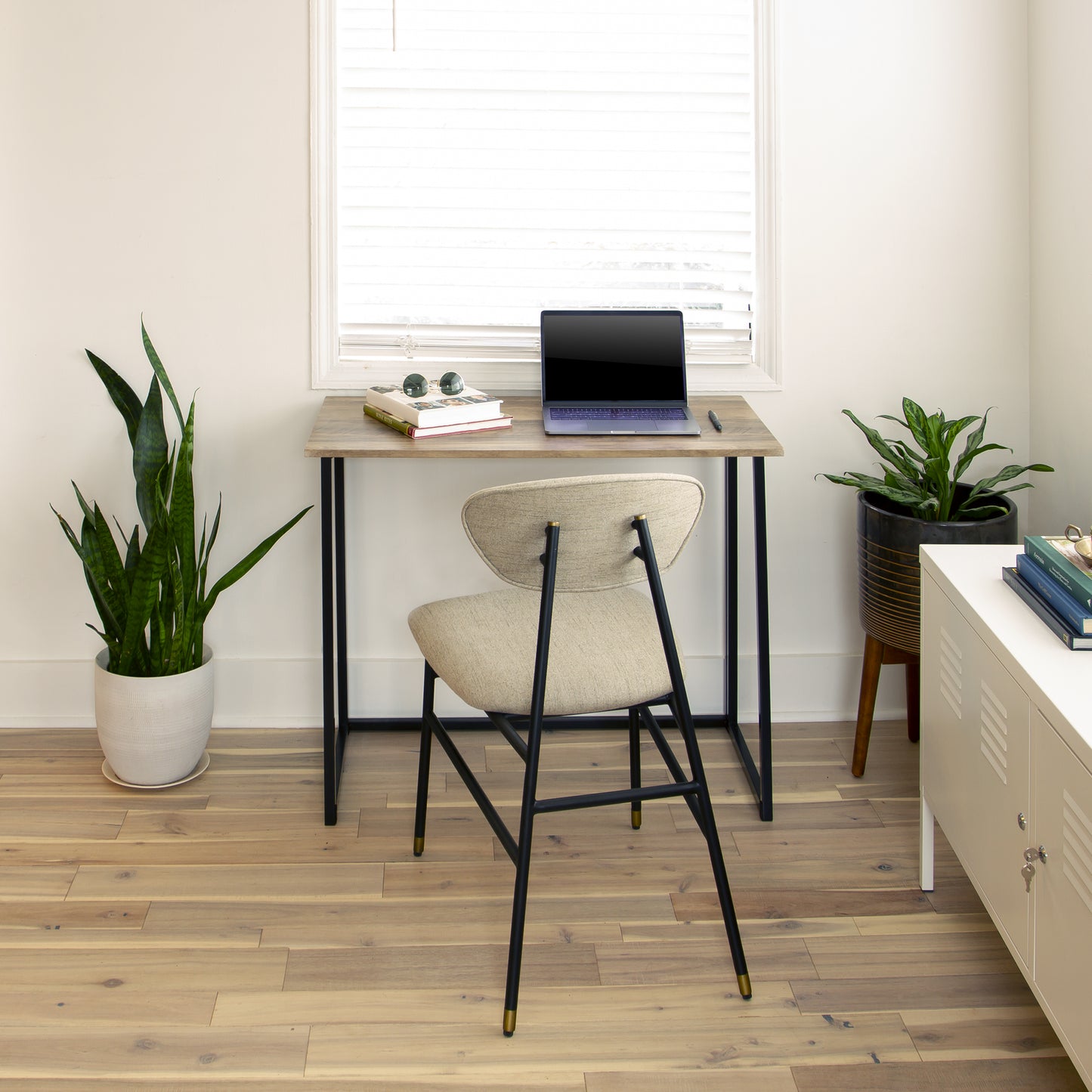 Walker Small Rustic Natural Home Office Folding Computer Desk - 36" Rustic